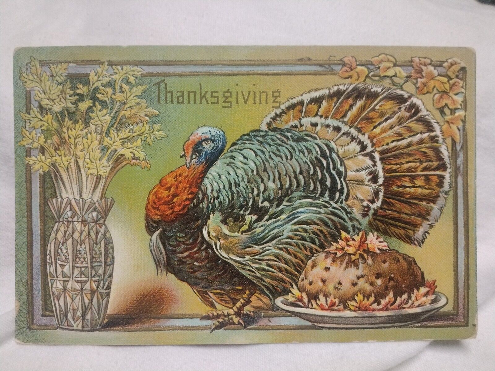 Postcard Large Thanksgiving Tom Turkey