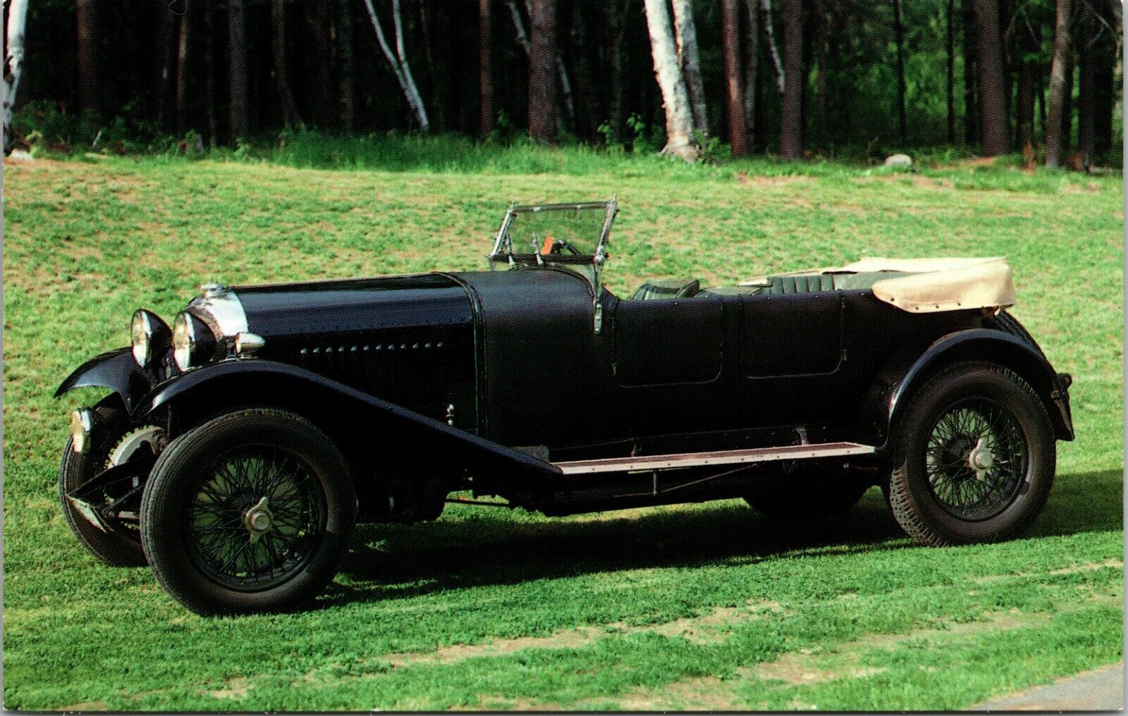 VINTAGE CAR- 1928/29 BENTLEY - 4 1/2 LITRE LEMANS TOURER POSTCARD