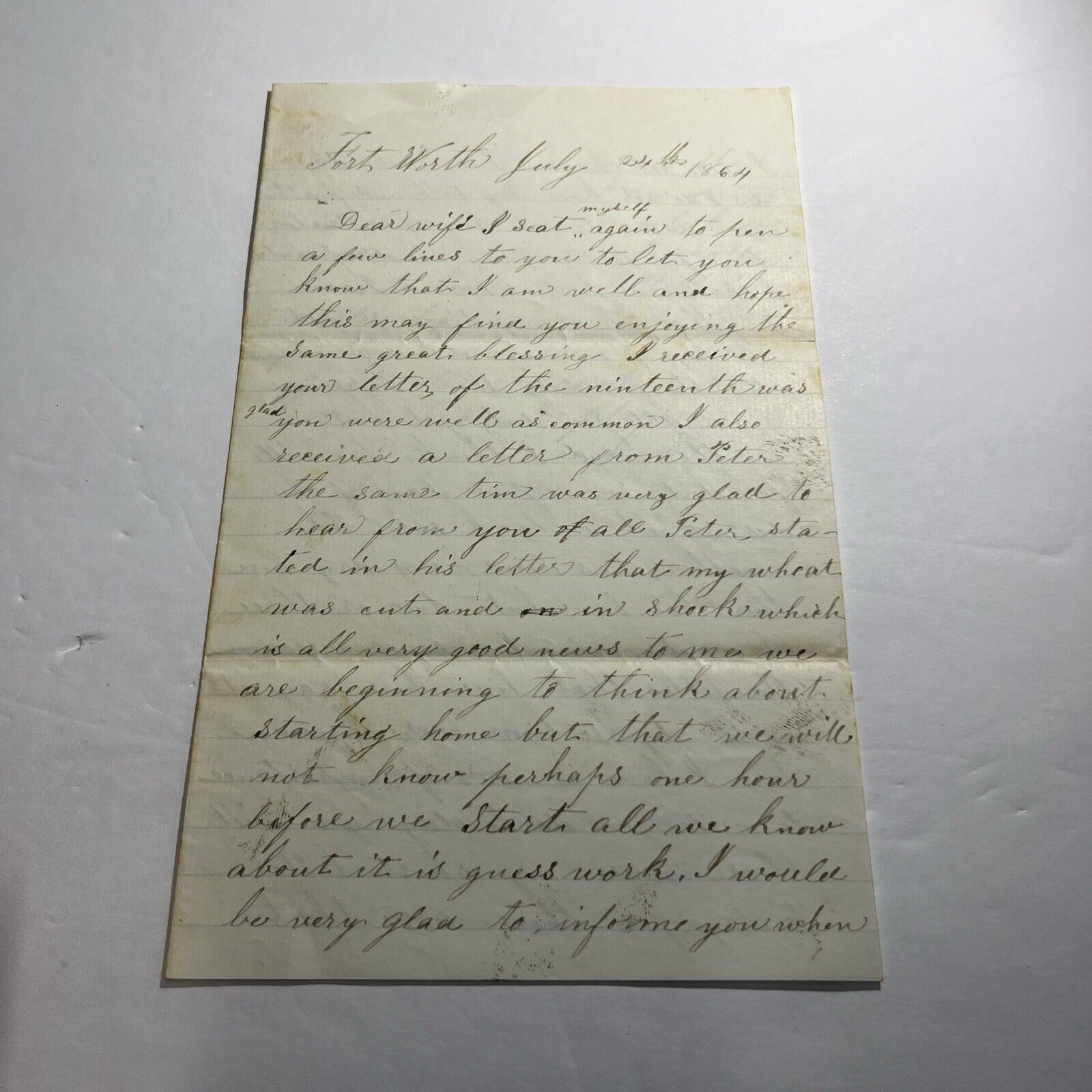 1864 Civil War Letters
