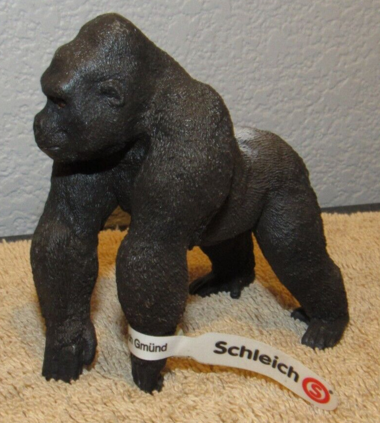 2011 Schleich Silverback Gorilla Retired Animal Figure - New With Tag