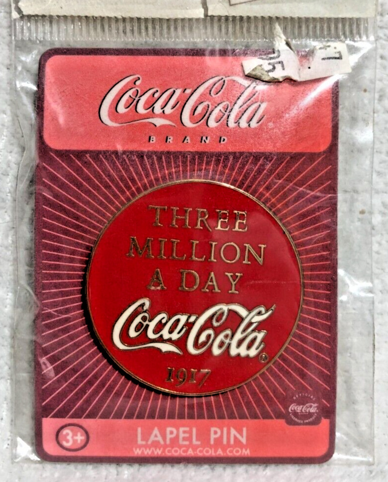 Coca-Cola 1917 Slogan Lapel Pin Item # 80 CC004 / Original Unopened Package