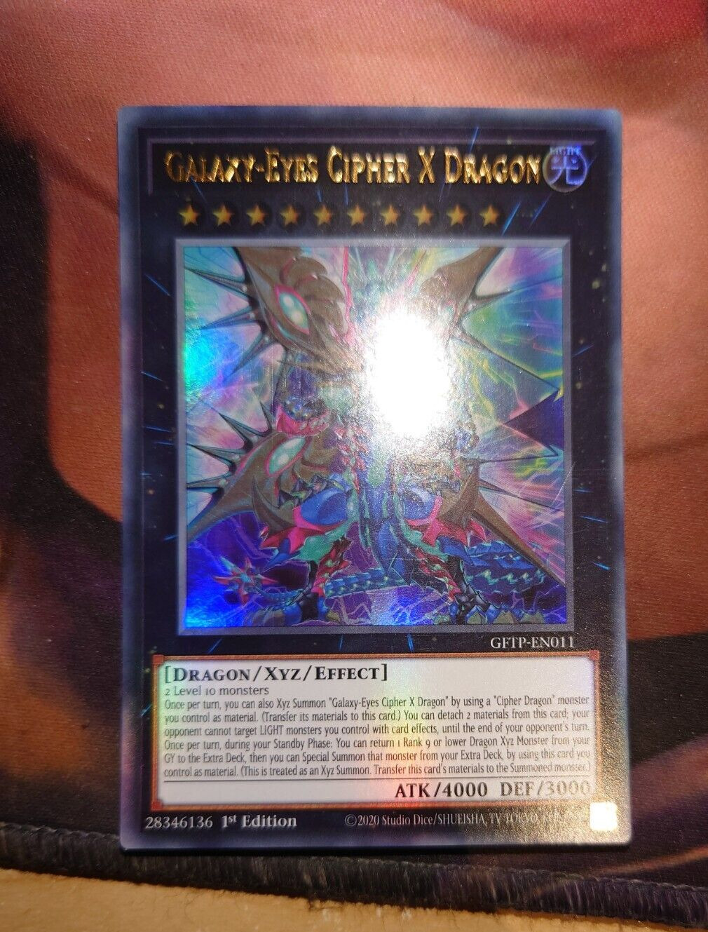 Yu-Gi-Oh TCG Galaxy-Eyes Cipher X Dragon Ghosts from the Past Gftp-En011 1st