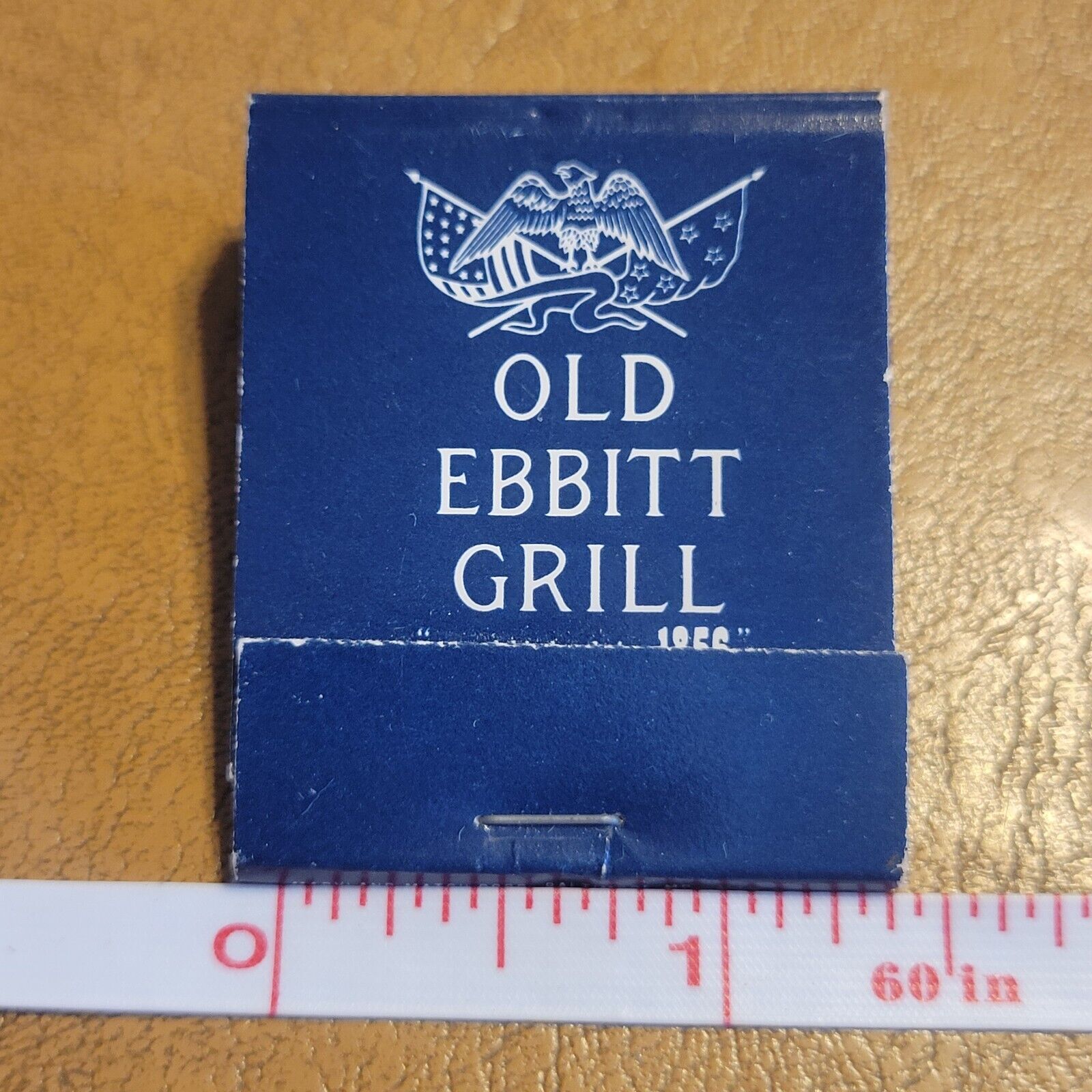 Old Ebbitt Grill Restaurant Matchbook Washington DC Full Unstruck Vintage
