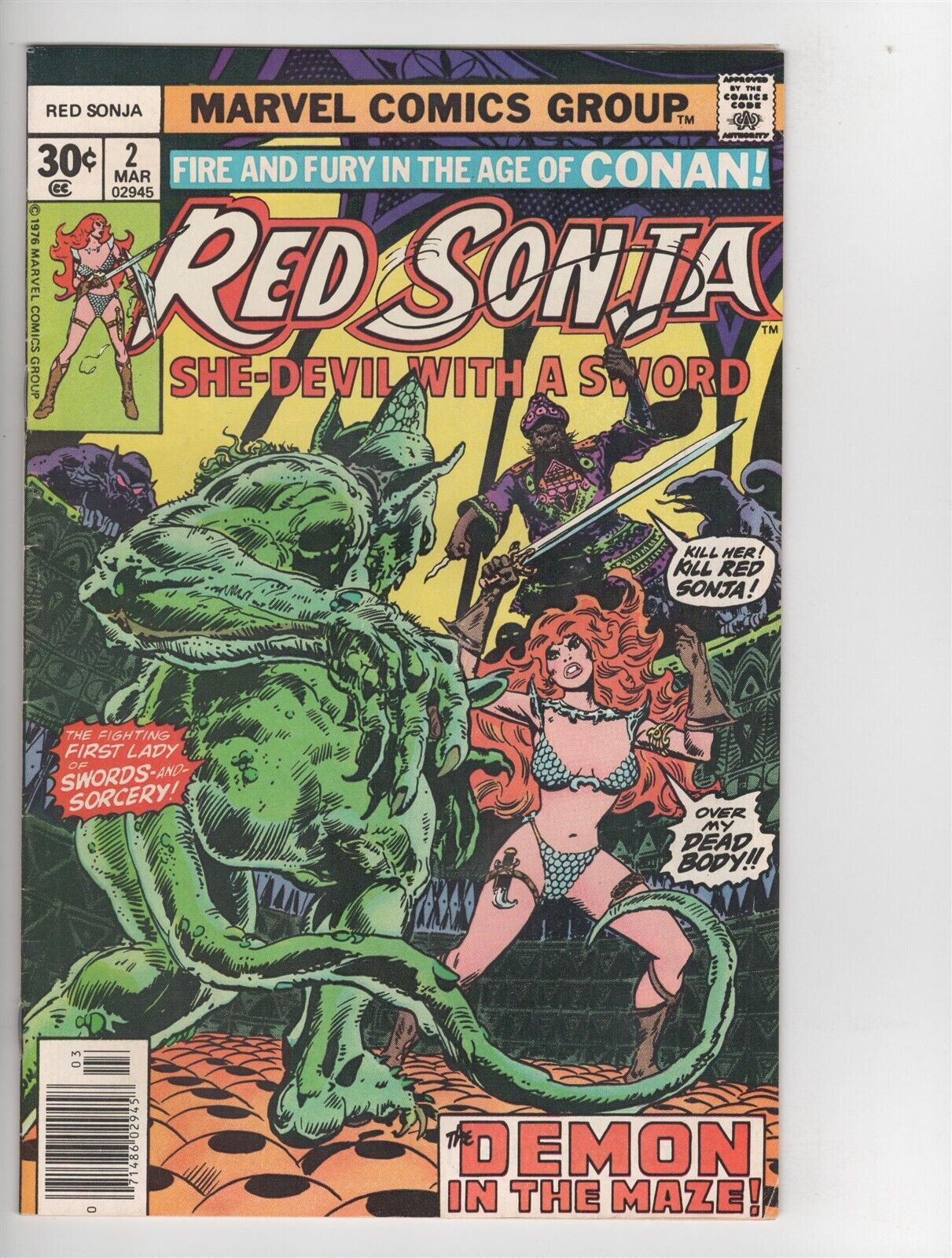 Red Sonja #2, #3, #4 Lot of 3 NICE Mid-Grade Readers 1977 Conan