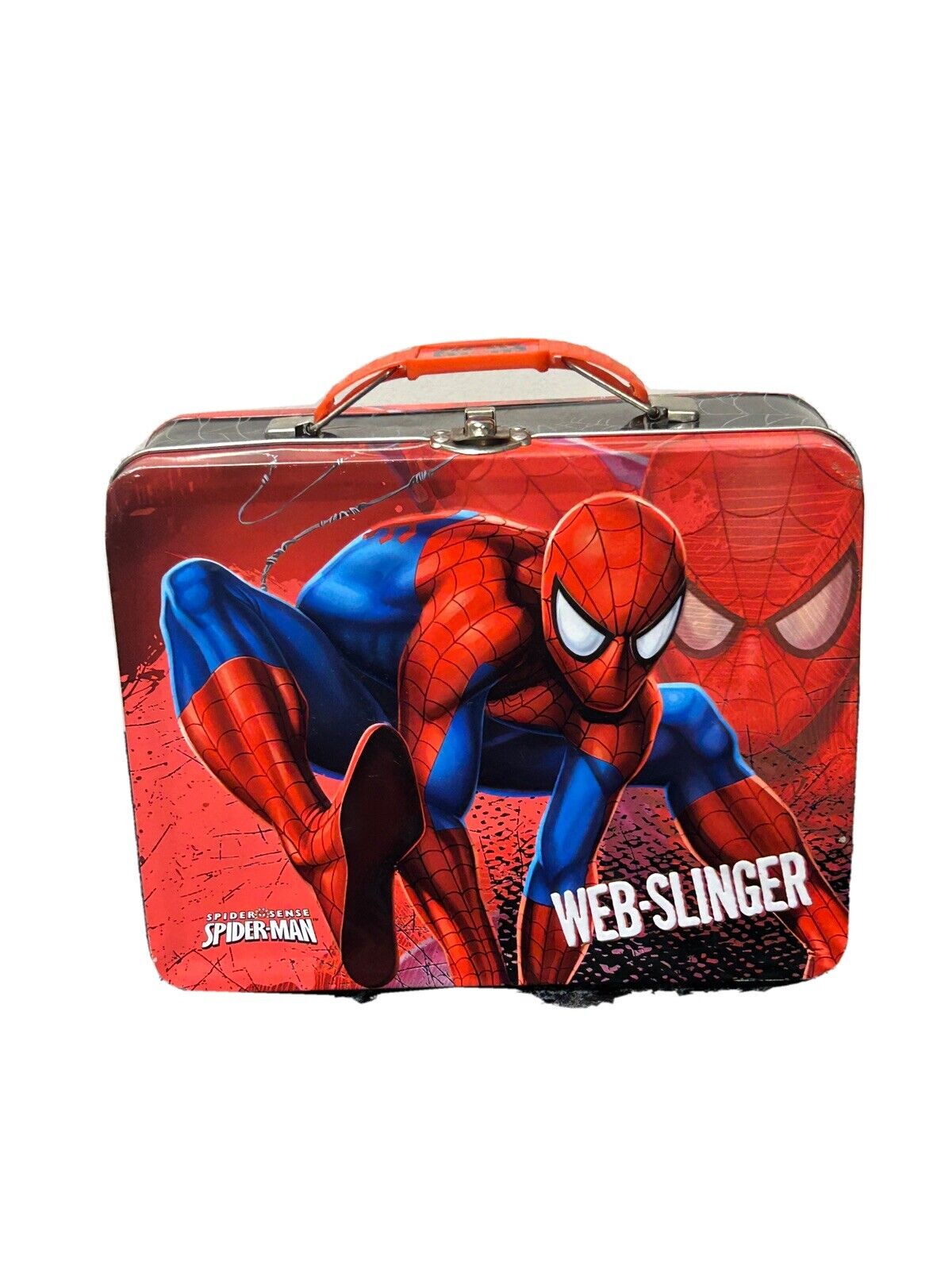 ORIGINAL Vintage 2010 Marvel Spider-Man Spider Sense Metal Lunch Box