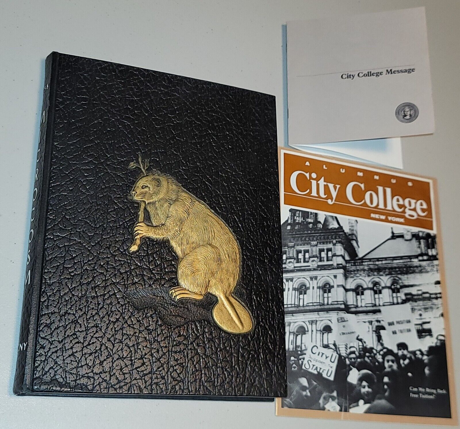 Microcosm 1958 City College of New York NY Yearbook Vintage w/ Extras