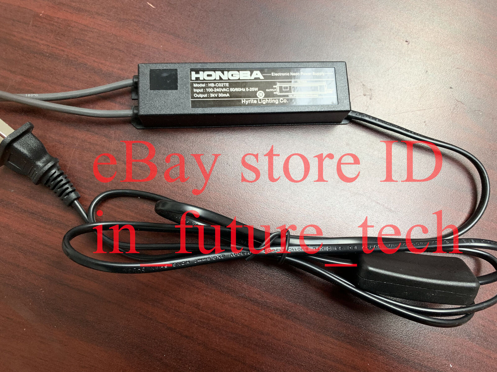 HONGBA 3kV Transformer Neon Sign Electronic Power Supply Rectifier With Switch B