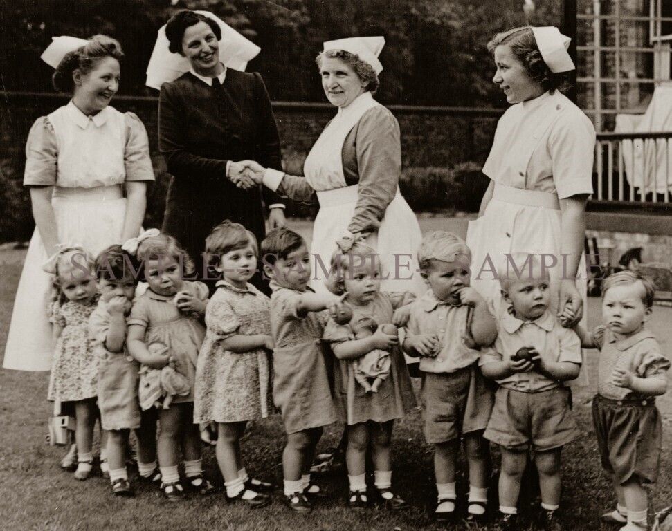 WW2 1944 Orphaned Children PHOTO