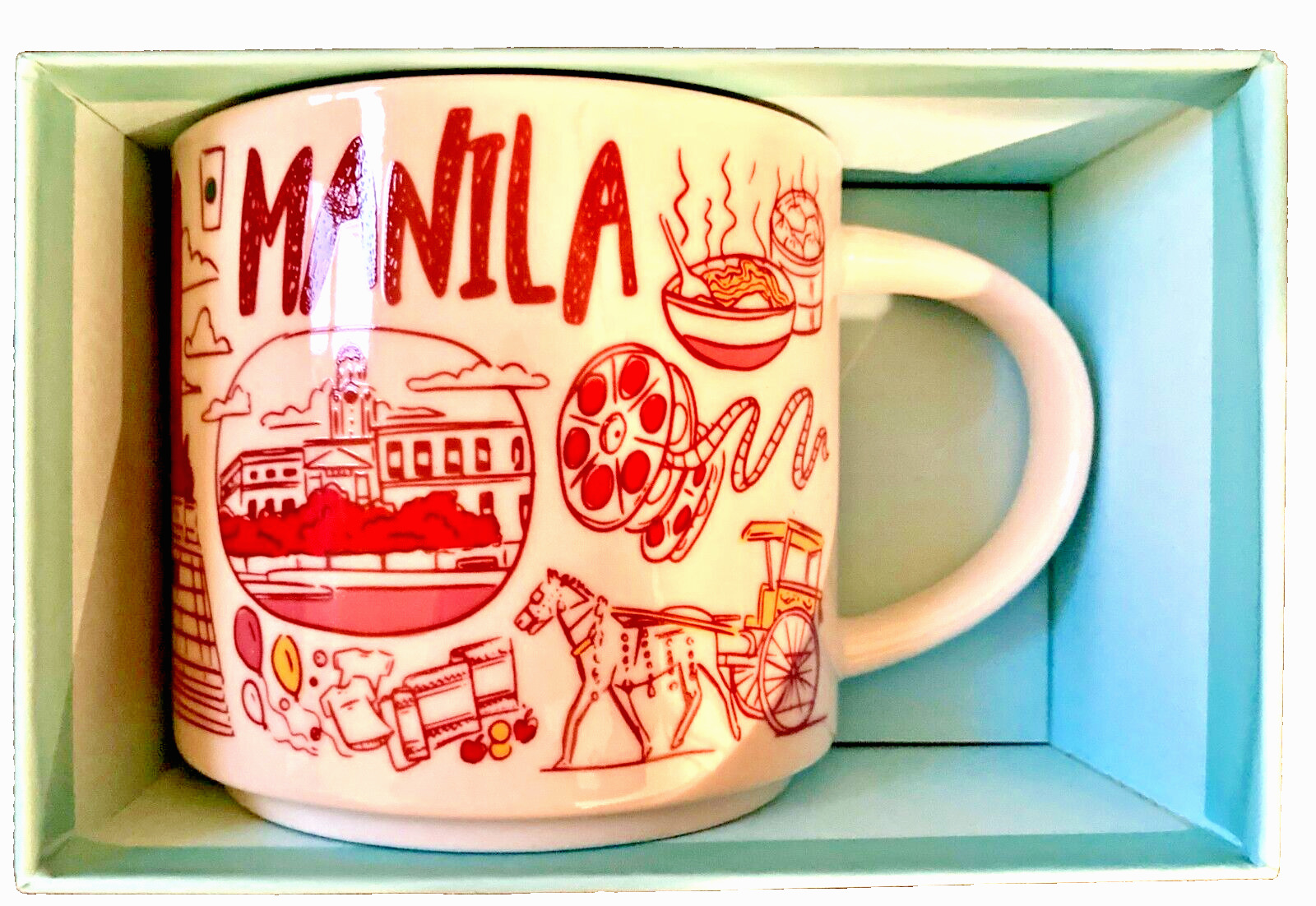 NEW Starbucks MANILA 14 oz MUG Philippines Been There Series Collectible Cup