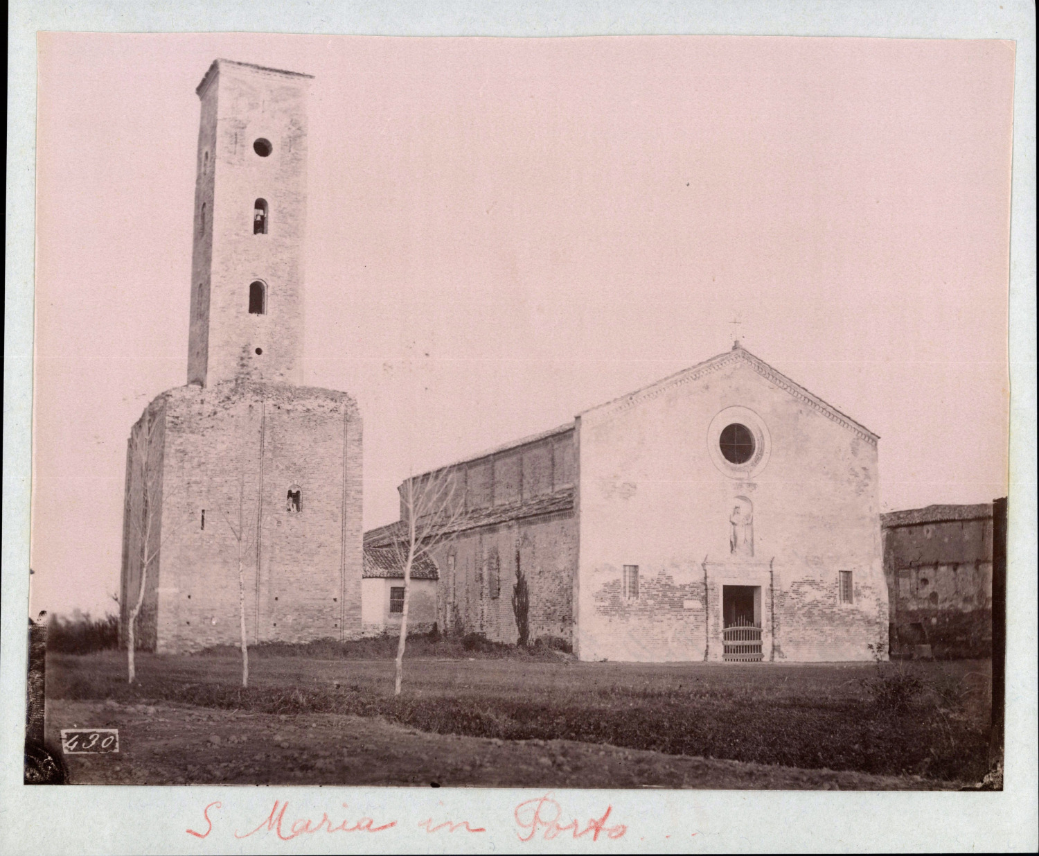 Italy, Ravenna, Basilica di Santa Maria in Porto, circa 1880, vintage print Tirag
