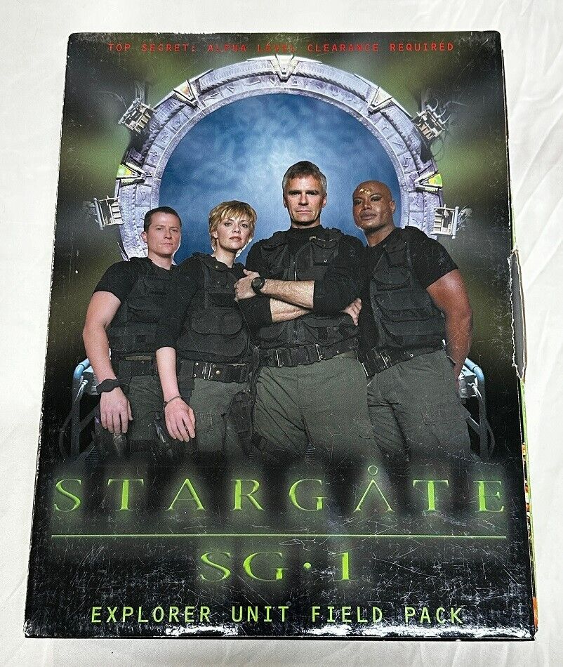 STARGATE SG1 EXPLORER UNIT FIELD PACK Folder Badge Patch Pins ID DVD Poster