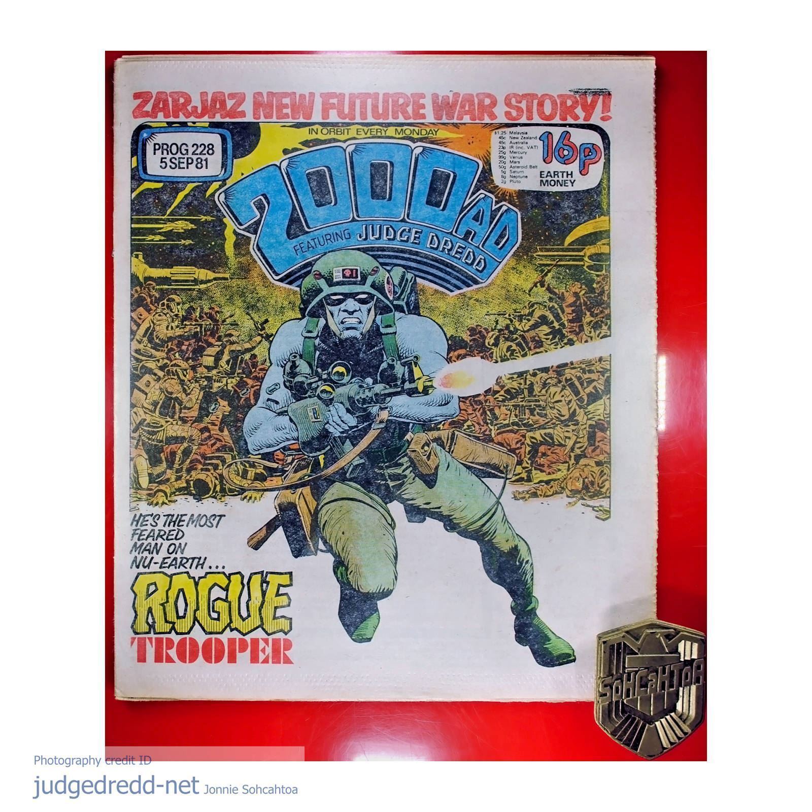 2000AD Prog 228-233 1st Rogue Trooper appearance and full run of early stories