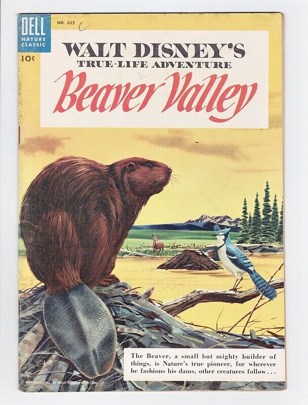 Dell Comics Walt Disney\'s Beaver Valley #625 1955 Four Color August Lenox