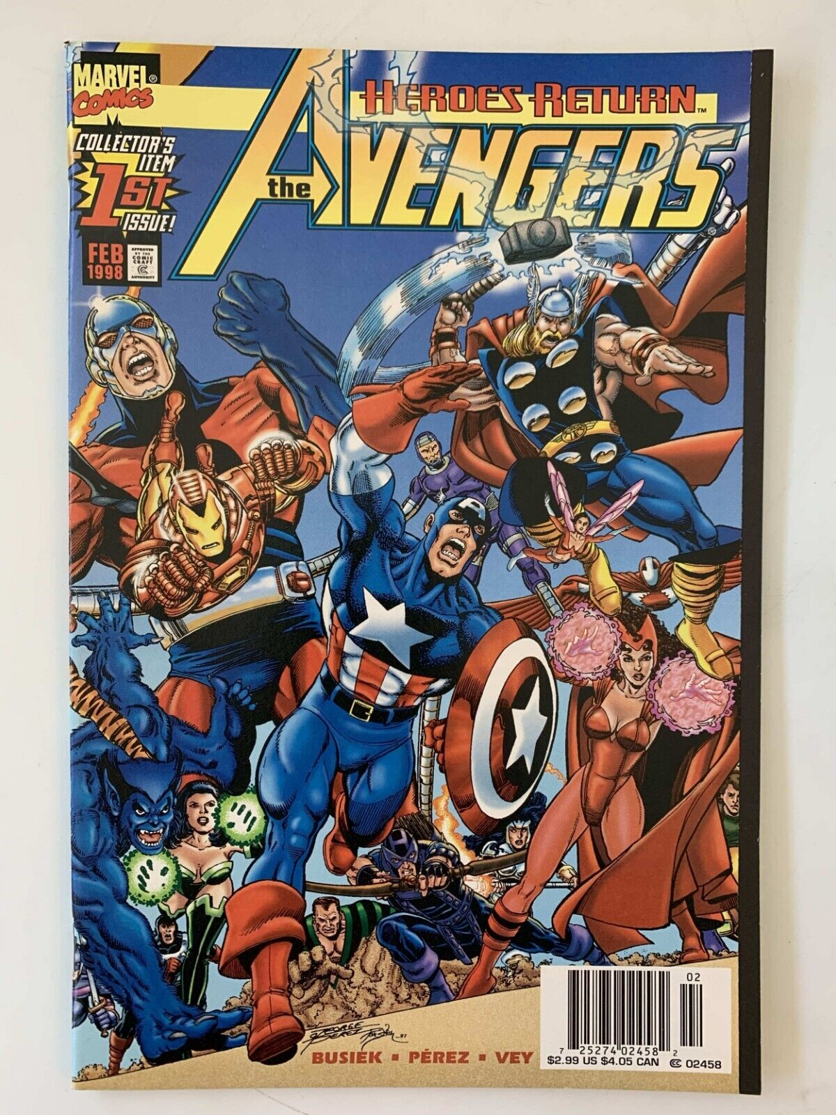 The Avengers #1 NM- = Marvel, Heroes Return (1998)