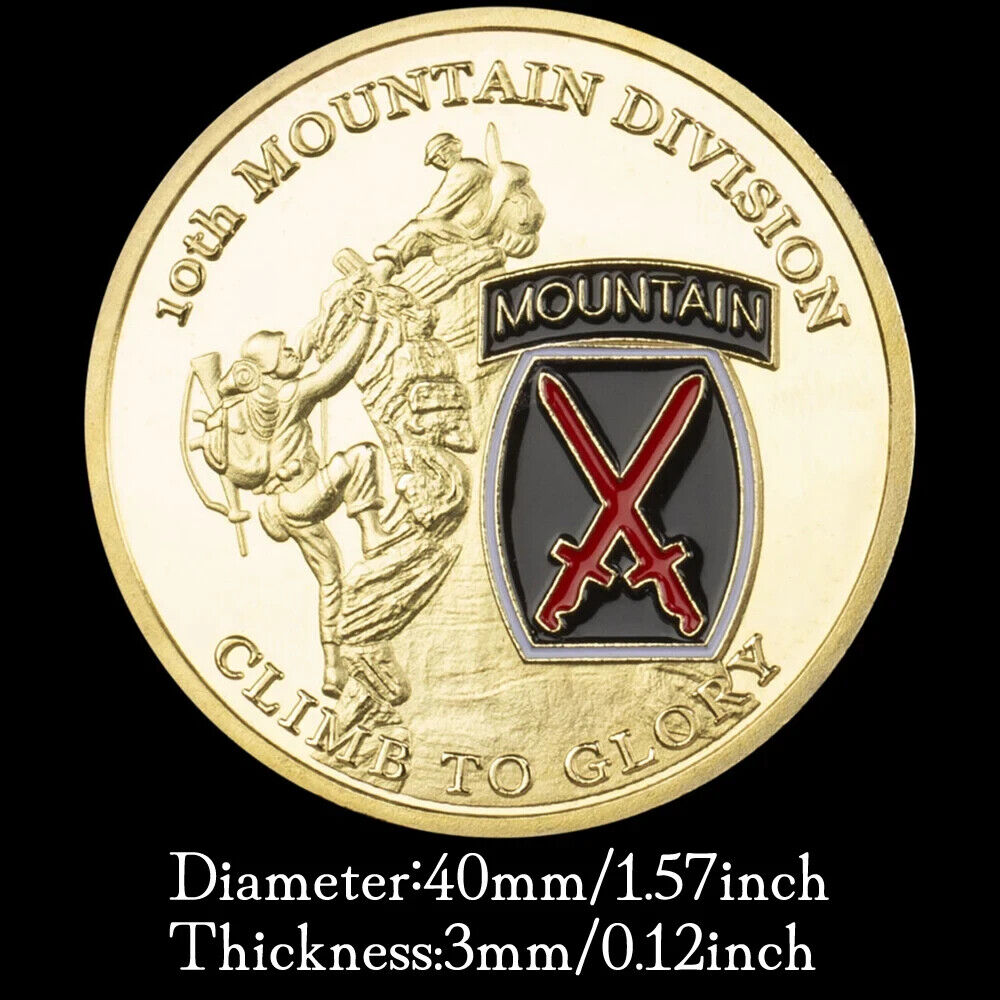 US Army 10th Mountain Division Challenge Coin