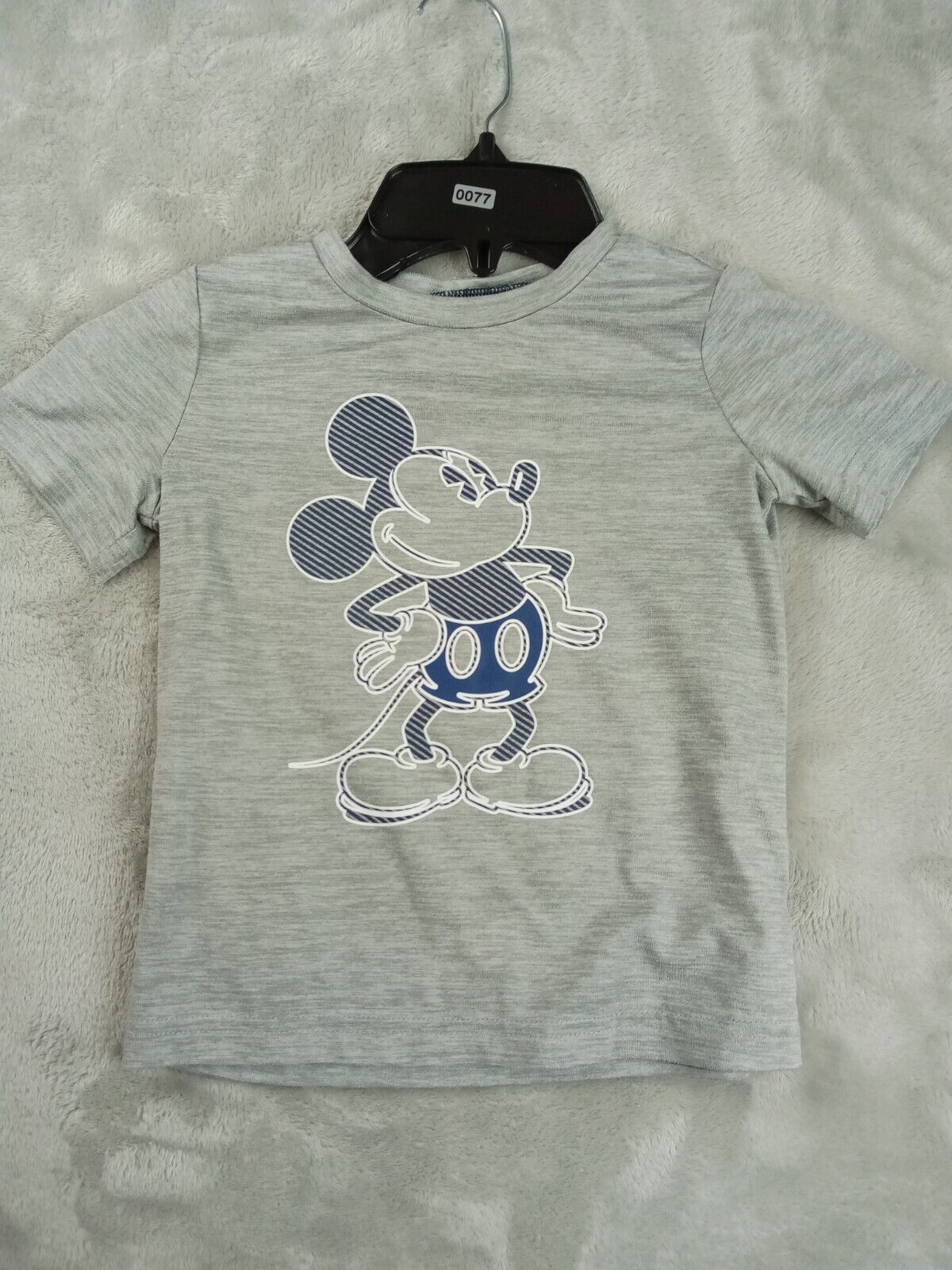 Disney Mickey Mouse T Shirt Kids 24m Gray SOFTEST ACTIVE TEE Jumping Beans