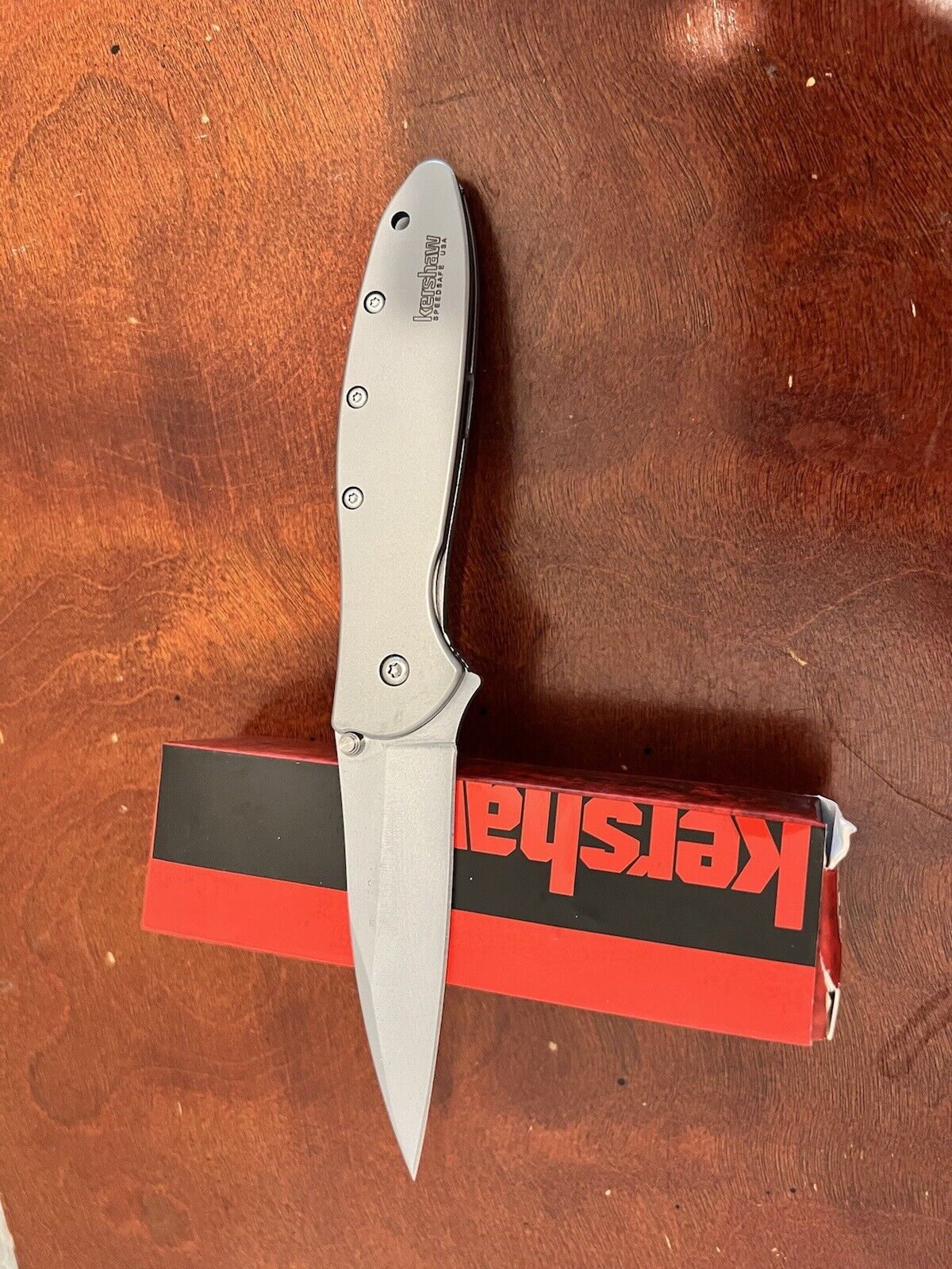Kershaw Leek 1660, Plain Edge, Speed Safe Assisted Open Folding Pocket Knife
