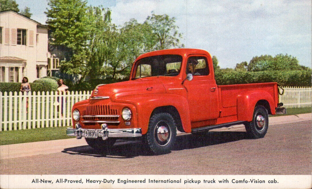 Heavy-Duty International Truck with Comfo-Vision Cab, Postcard A6