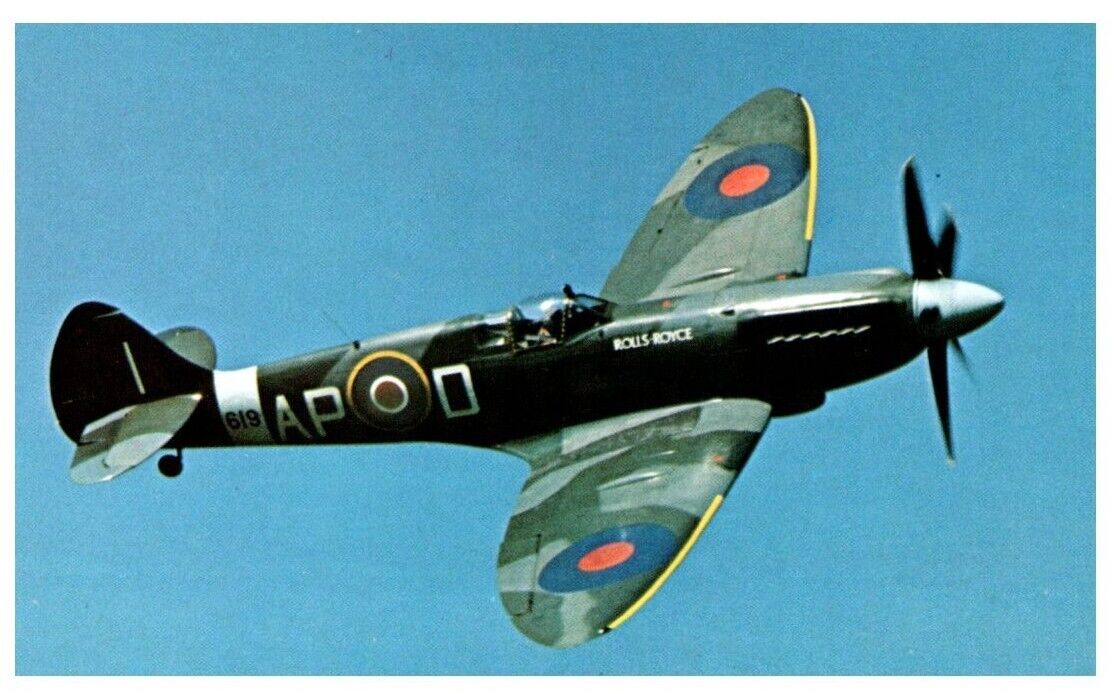 Supermarine Spitfire F XIV Military Postcard Aircraft Collector Series*B6