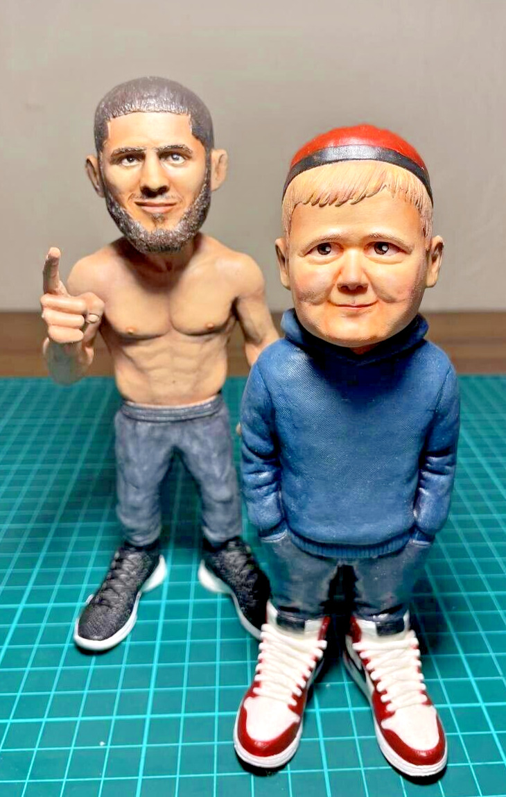 Hasbulla UFC figures bubblehead exclusive hand made toy TOYONTOY