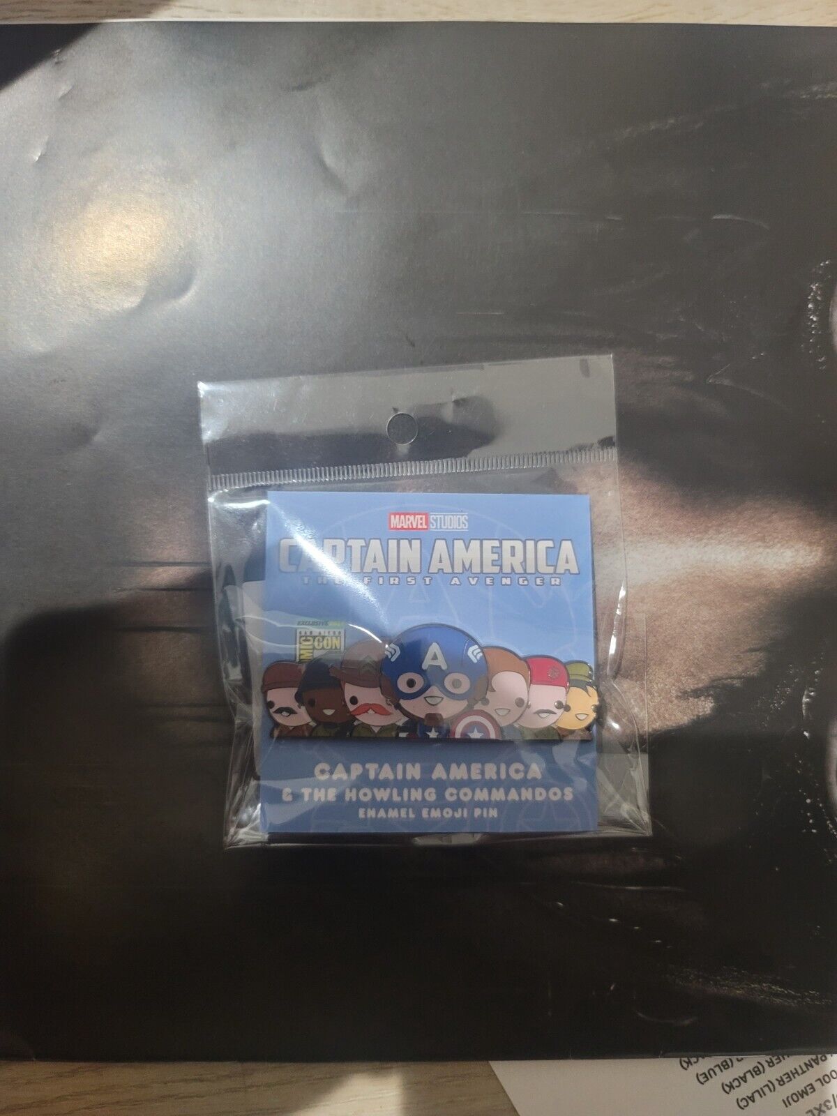SDCC 2024 EXCLUSIVE 100% SOFT CAPTAIN AMERICA THE FIRST AVENGER PIN IN HAND