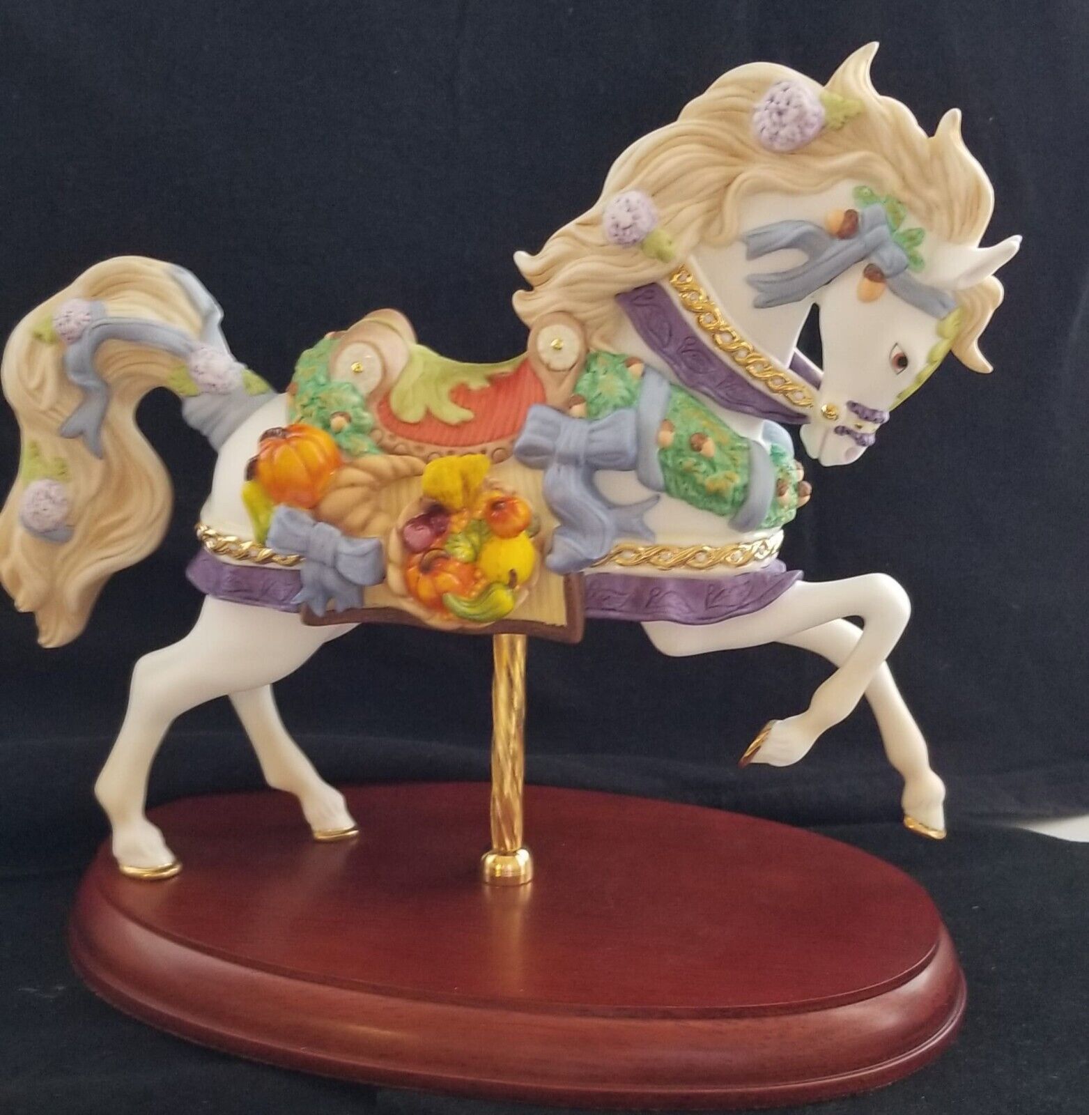 LENOX 2000 LIMITED EDITION PORCELAIN HAND PAINTED CAROUSEL HORSE FIGURINE