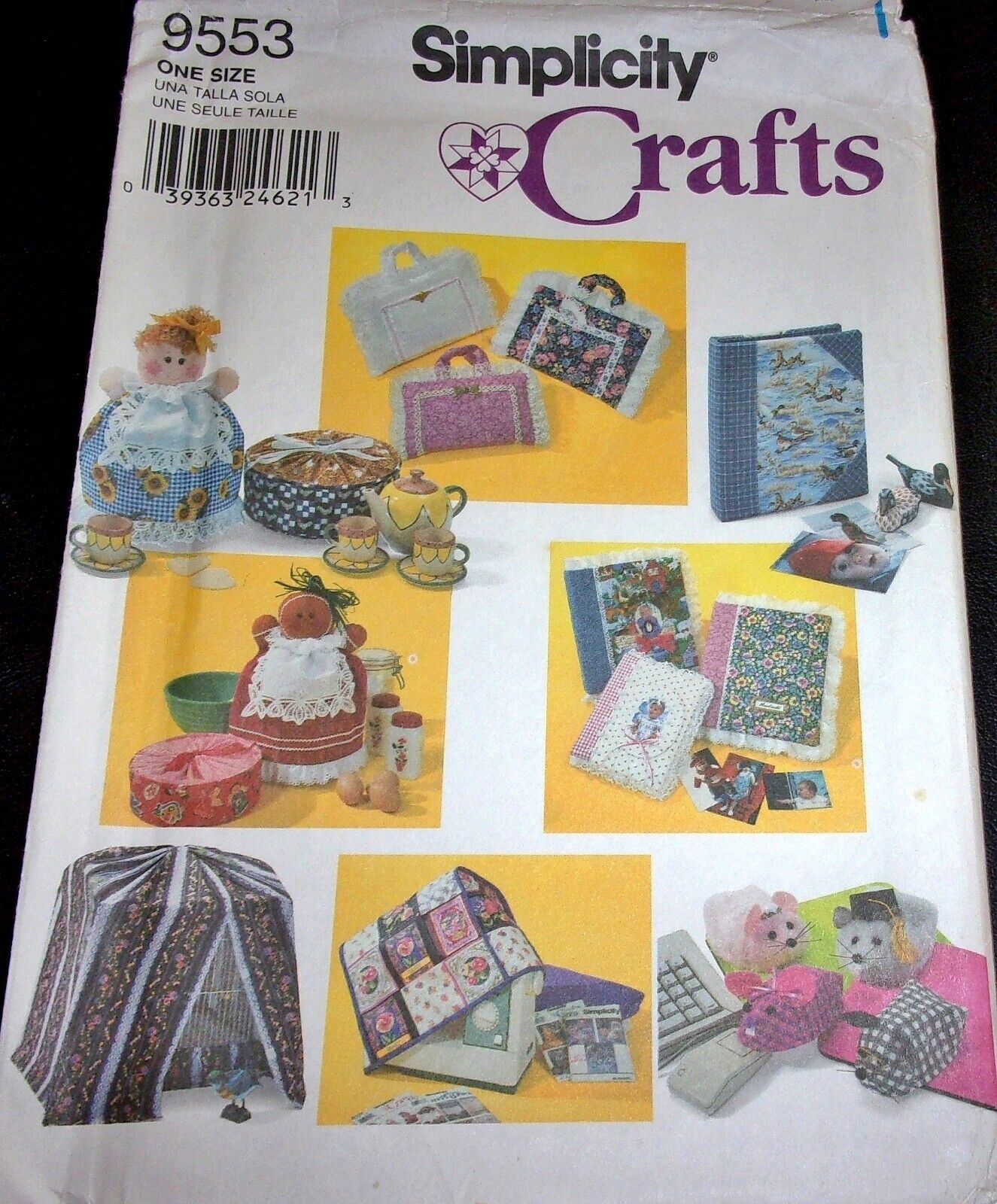 Simplicity Pattern 9553 Cover for Sewing Machine Casserole Bird Cage Book Uncut