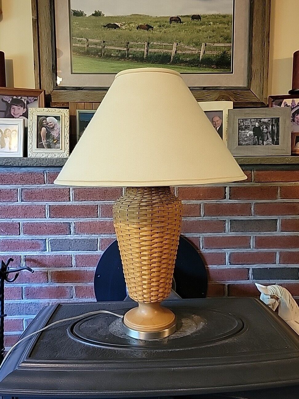 RARE Longaberger 2005 Hostess Only Table Lamp And Shade Wow