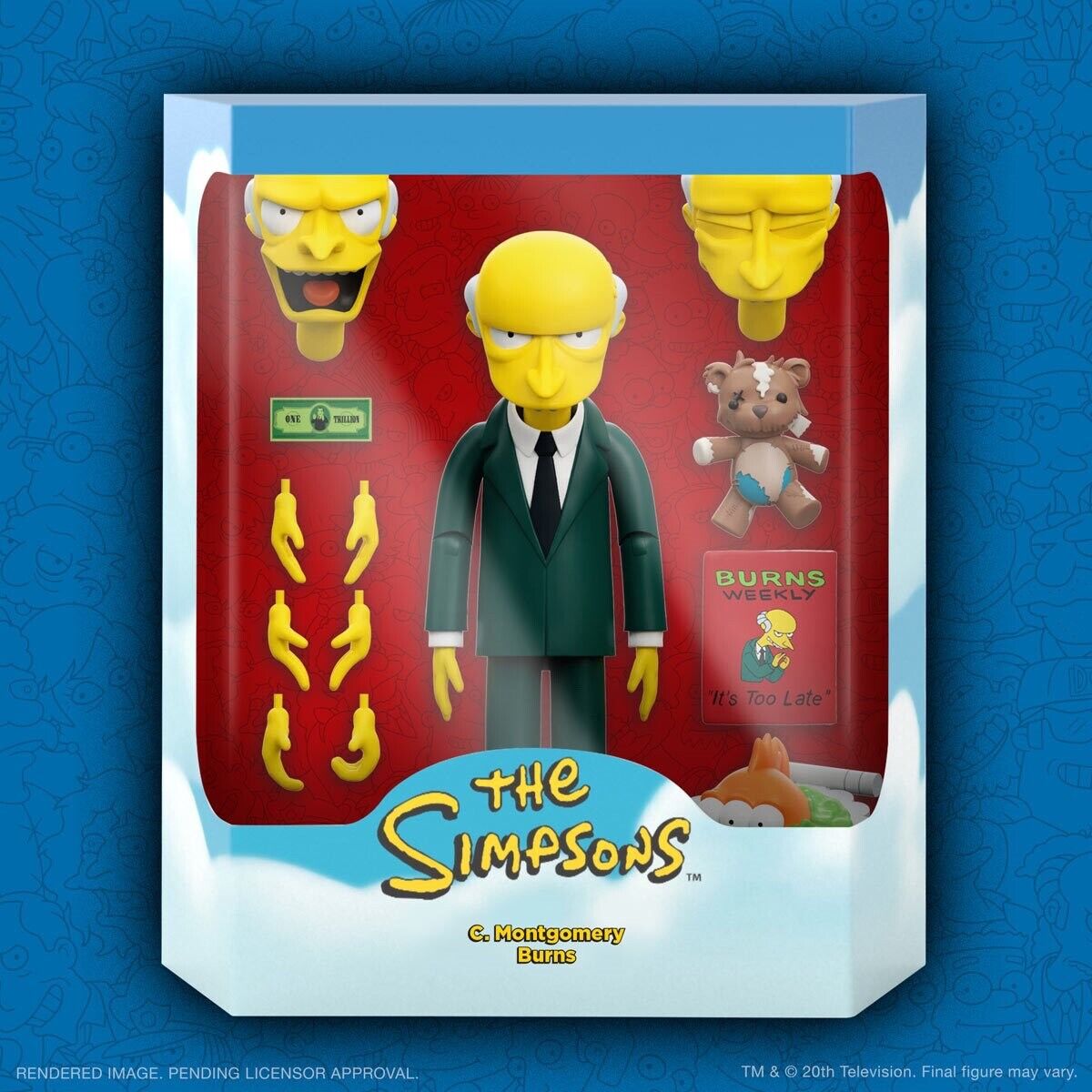 SUPER7 • Ultimates • Deluxe • MR. BURNS • The Simpsons • 7 in • Ships Free
