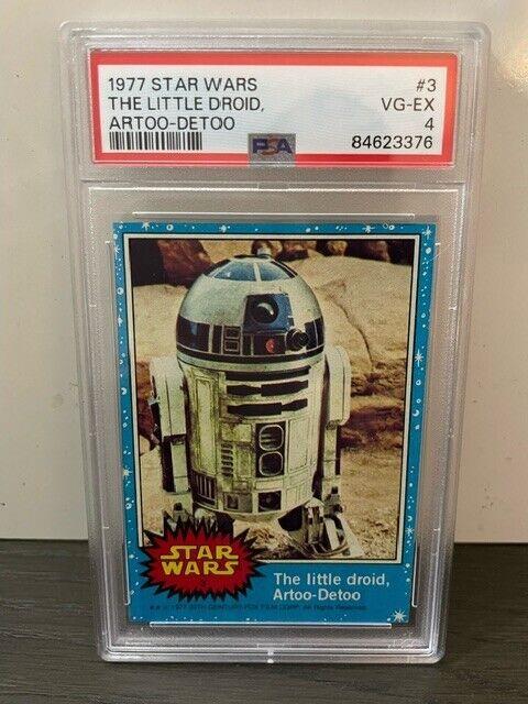1977 Topps Star Wars R2-D2 The Little Droid Artoo-Detoo #3 PSA 4 14ww