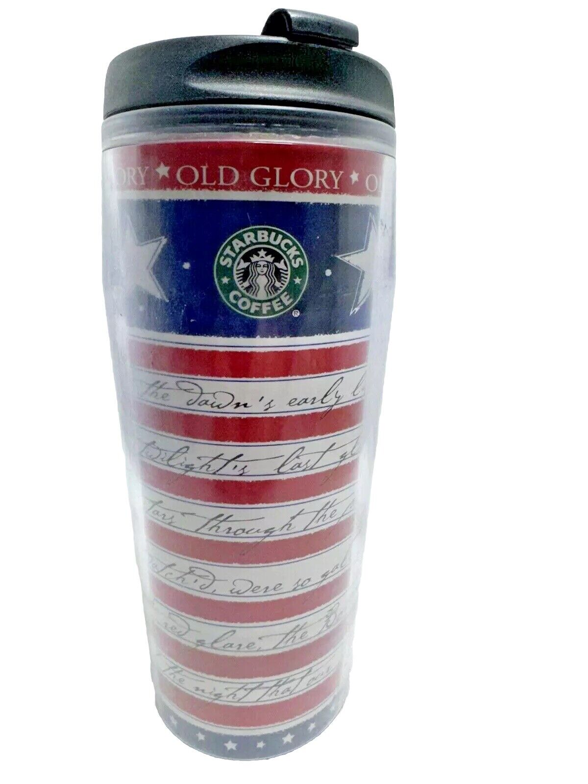 Starbucks 16 oz Tumbler Mug Travel Drinkware Old Glory U.S.A Flag Fourth Of July