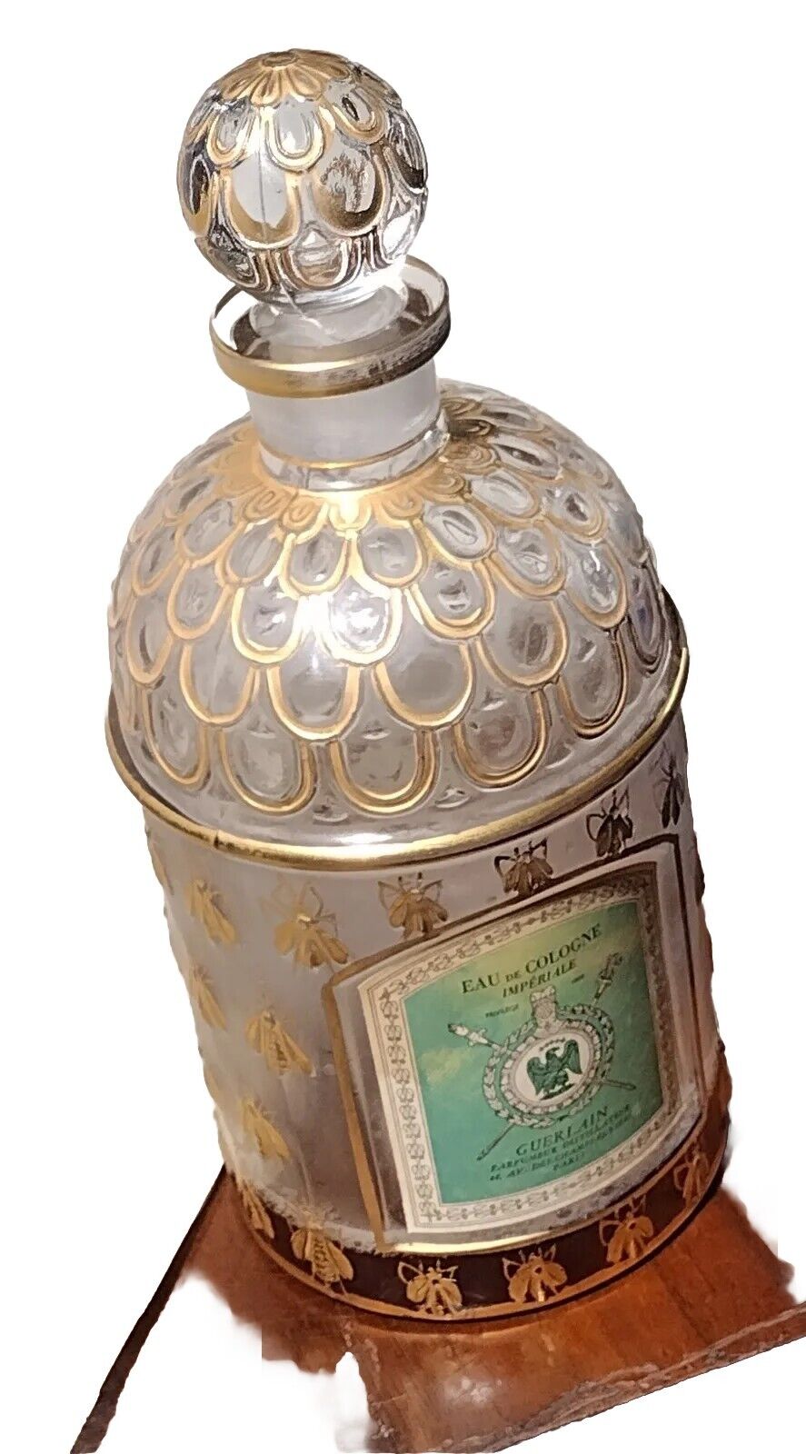 Guerlain Imperiale 24kt Gold Bees Eau De Cologne 34oz Bottle Extremely Rare 