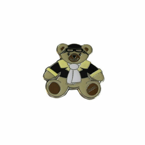 RAFA Regiment Bear, Pilot Bear, Spitfire, Sopwith camel Metal Lapel Pin Badge