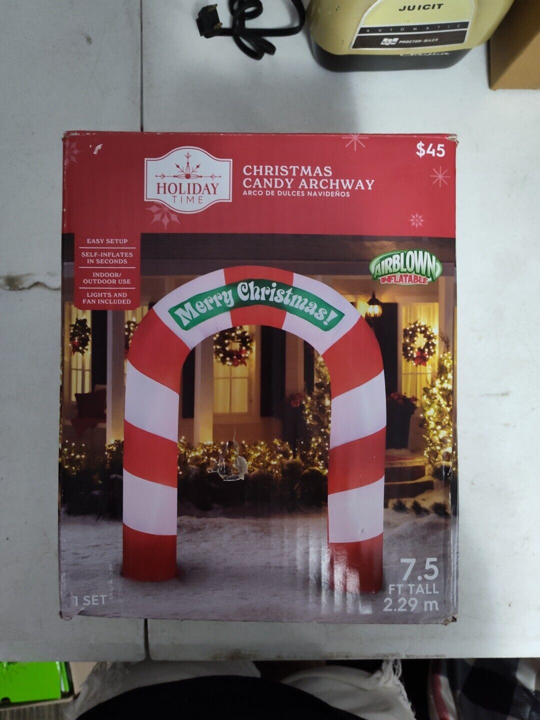 Holiday Time Christmas Candy Archway Inflatable