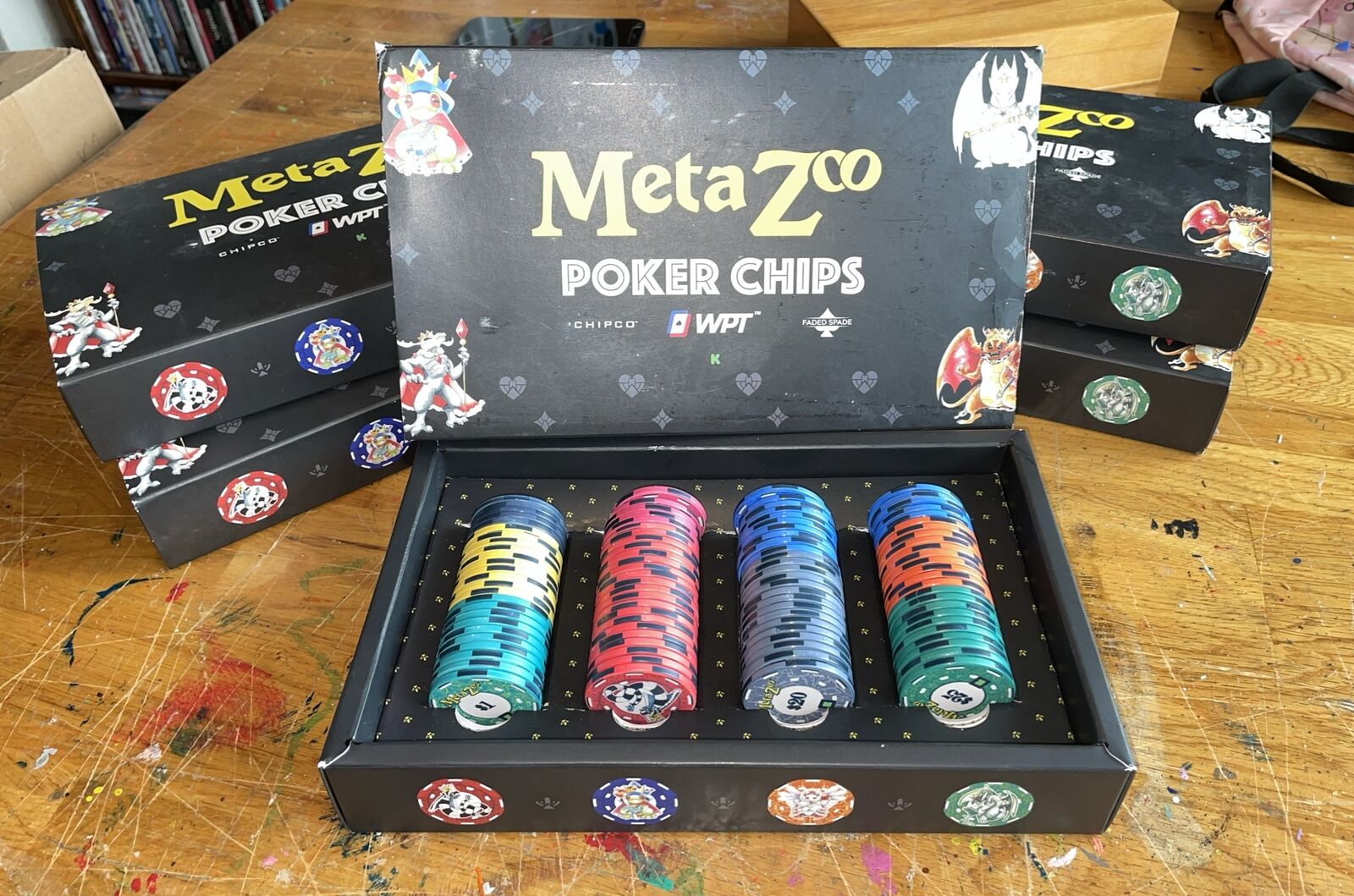 Metazoo Kickstarter WPT Faded Spade Poker Chip Set