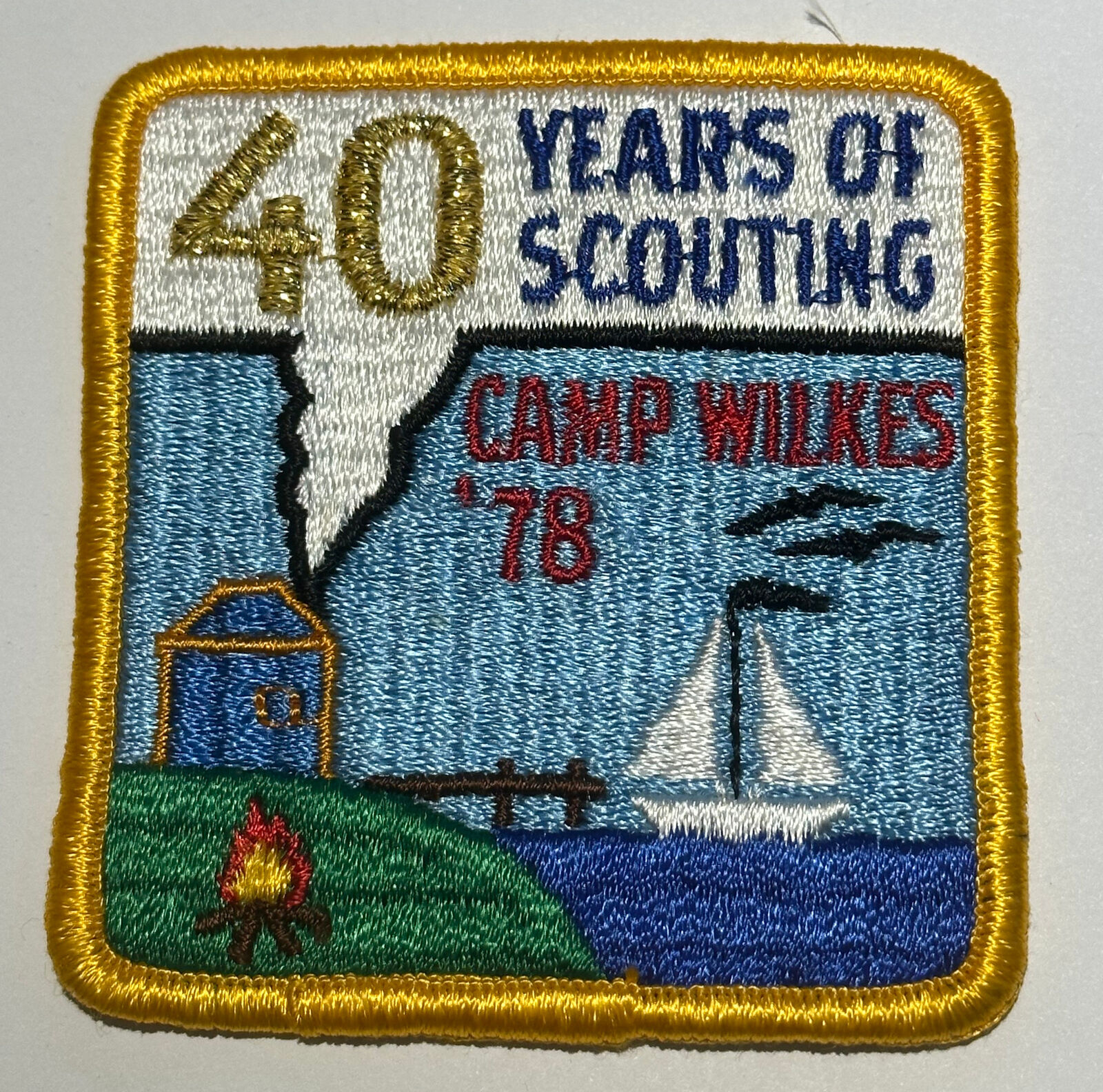 1978 Camp Wilkes Pine Burr Area Council Mississippi  Boy Scout Patch RC4