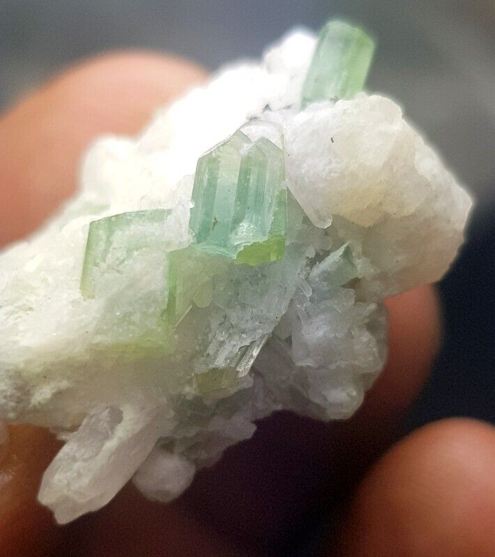 51 Ct Superb Bio Color Tourmaline Crystal Cluster in Albite @ Afghanistan