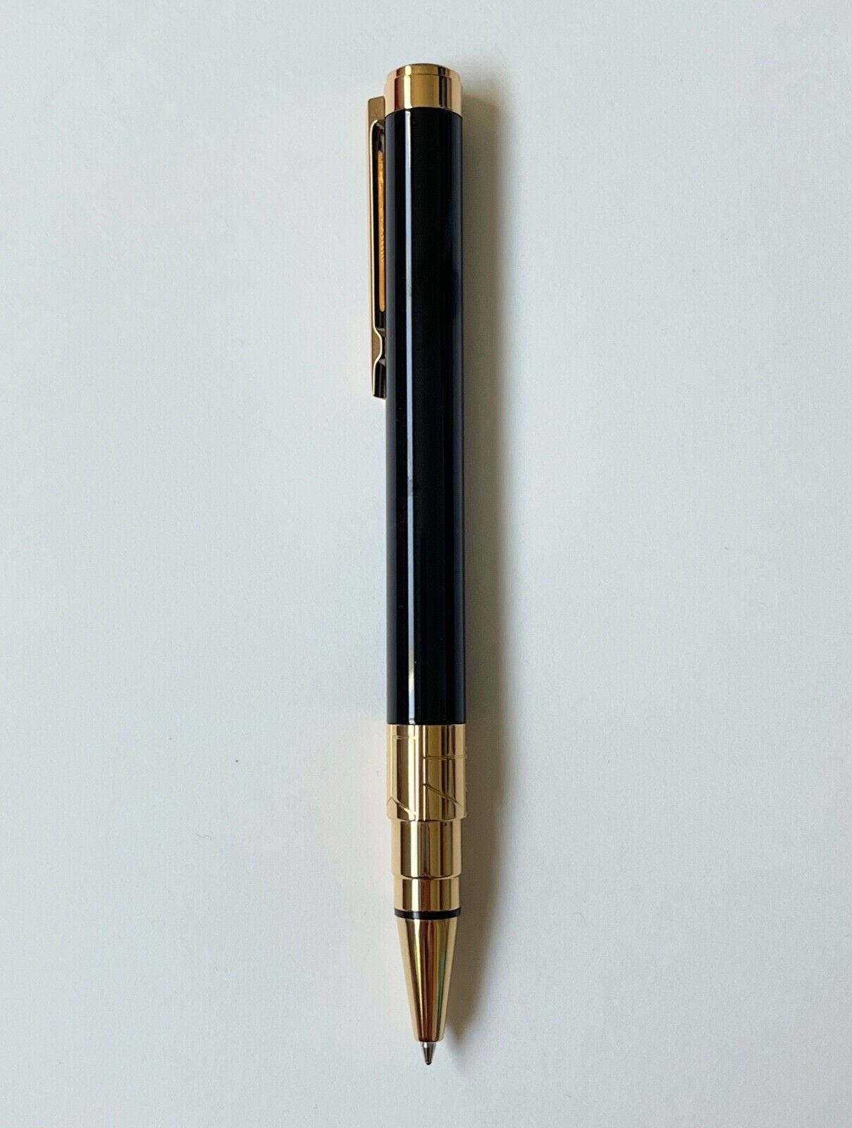*BRAND NEW* Waterman Perspective Ballpoint Pen Black w/Gold Trim
