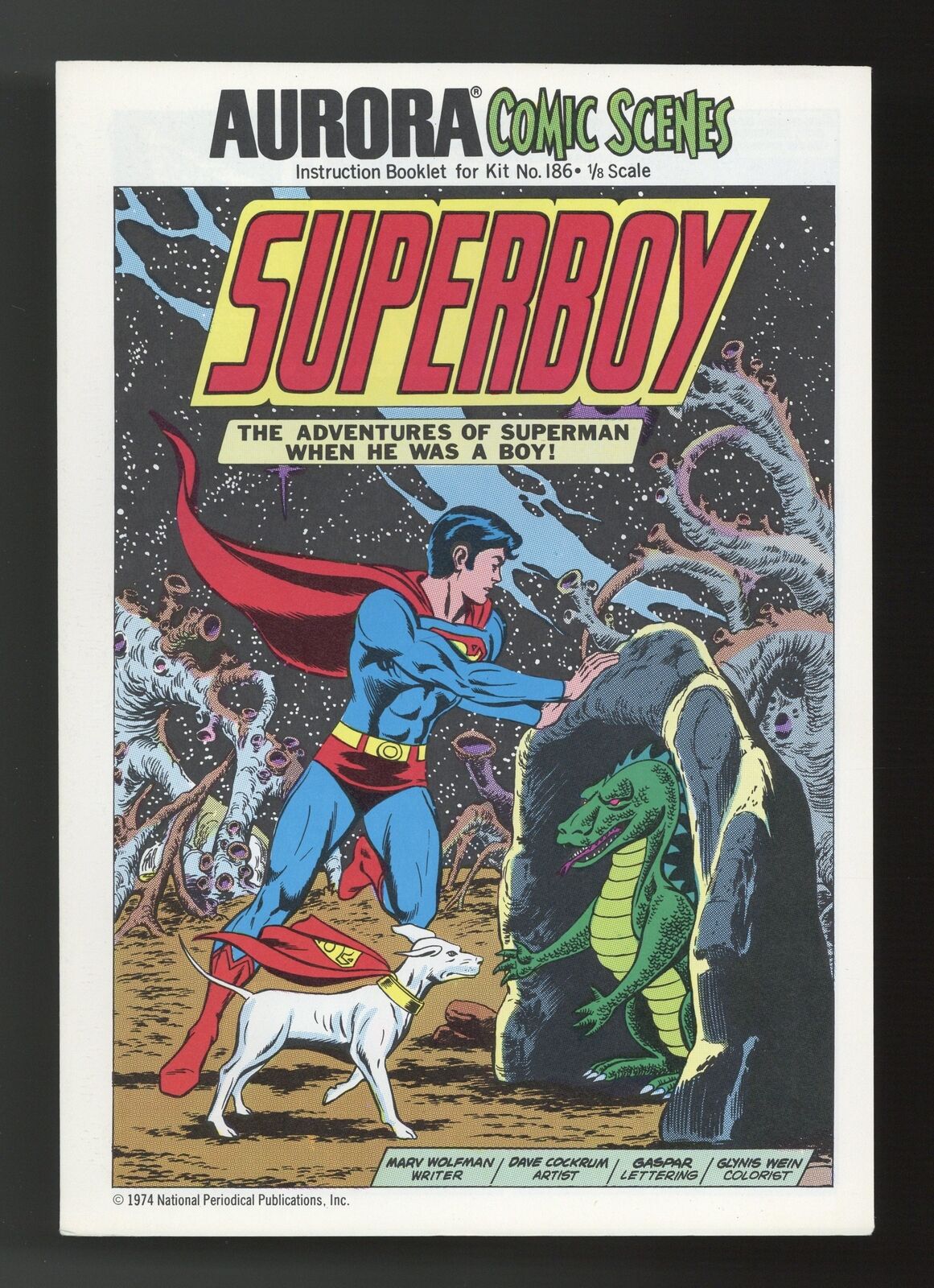 Aurora Comic Scenes Superboy #186 VF+ 8.5 1974