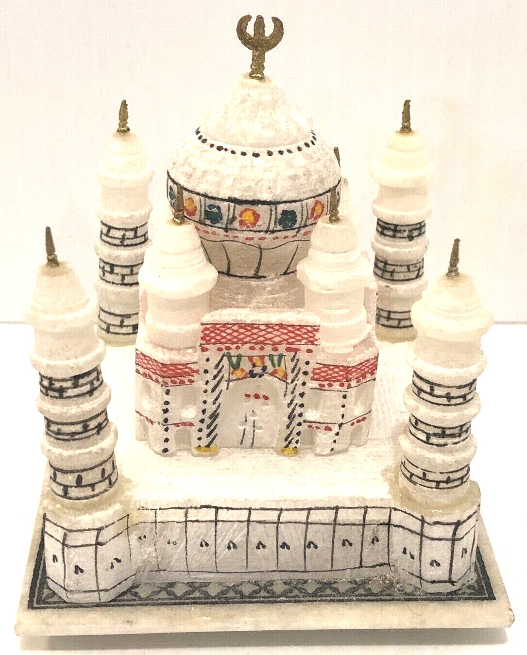 Taj Mahal Hand Crafted Stone Inlay Indian Handicraft Wonder Of The World India