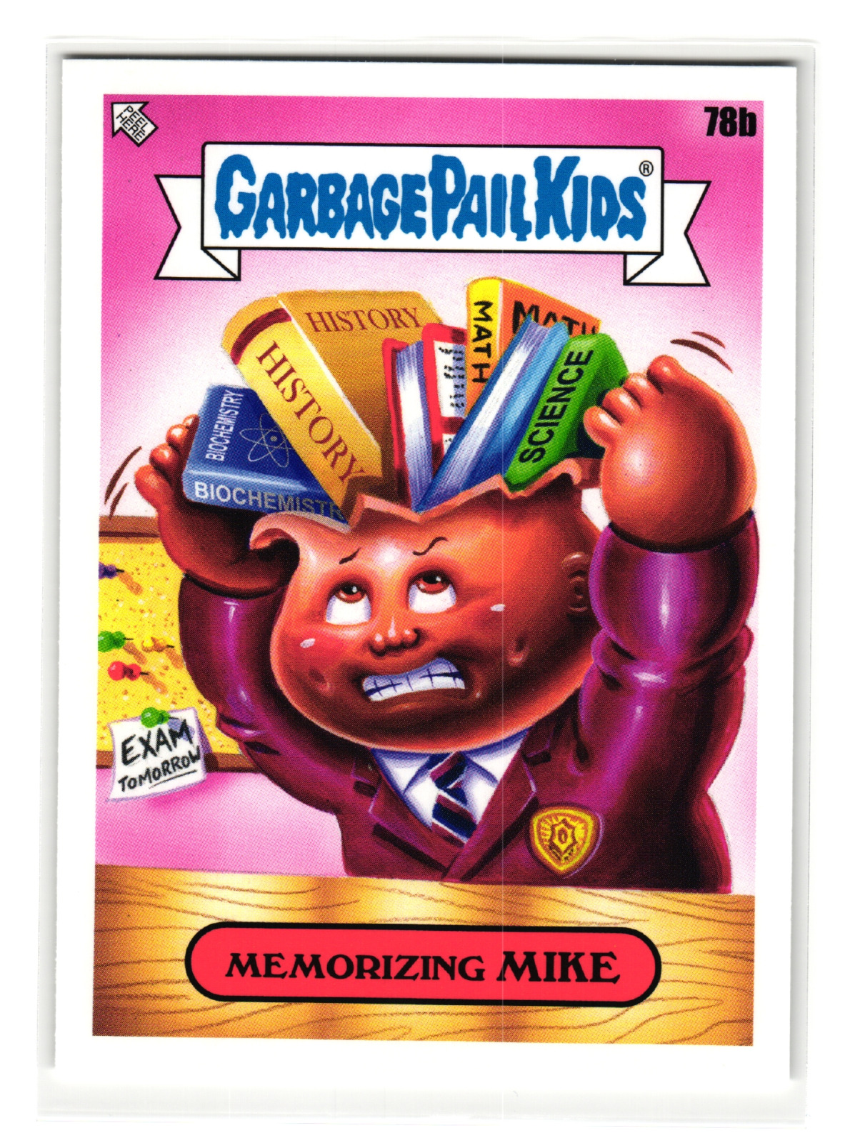 Memorizing Mike 2020 Topps Garbage Pail Kids Series 1 Parody Sticker Card 78b