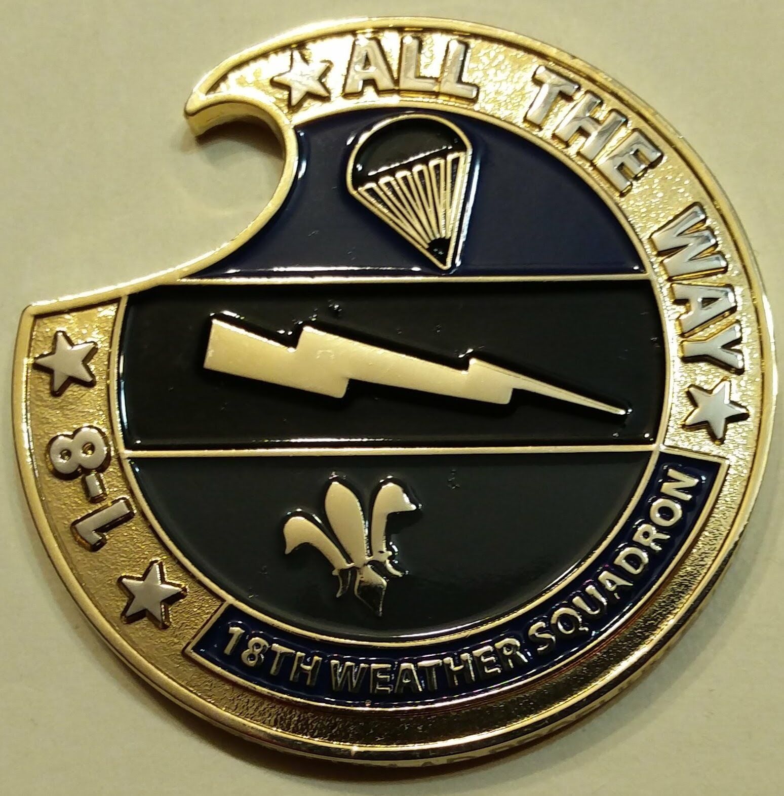 18th Weather Sq Special Operations Combat Weather Air Force Challenge Coin