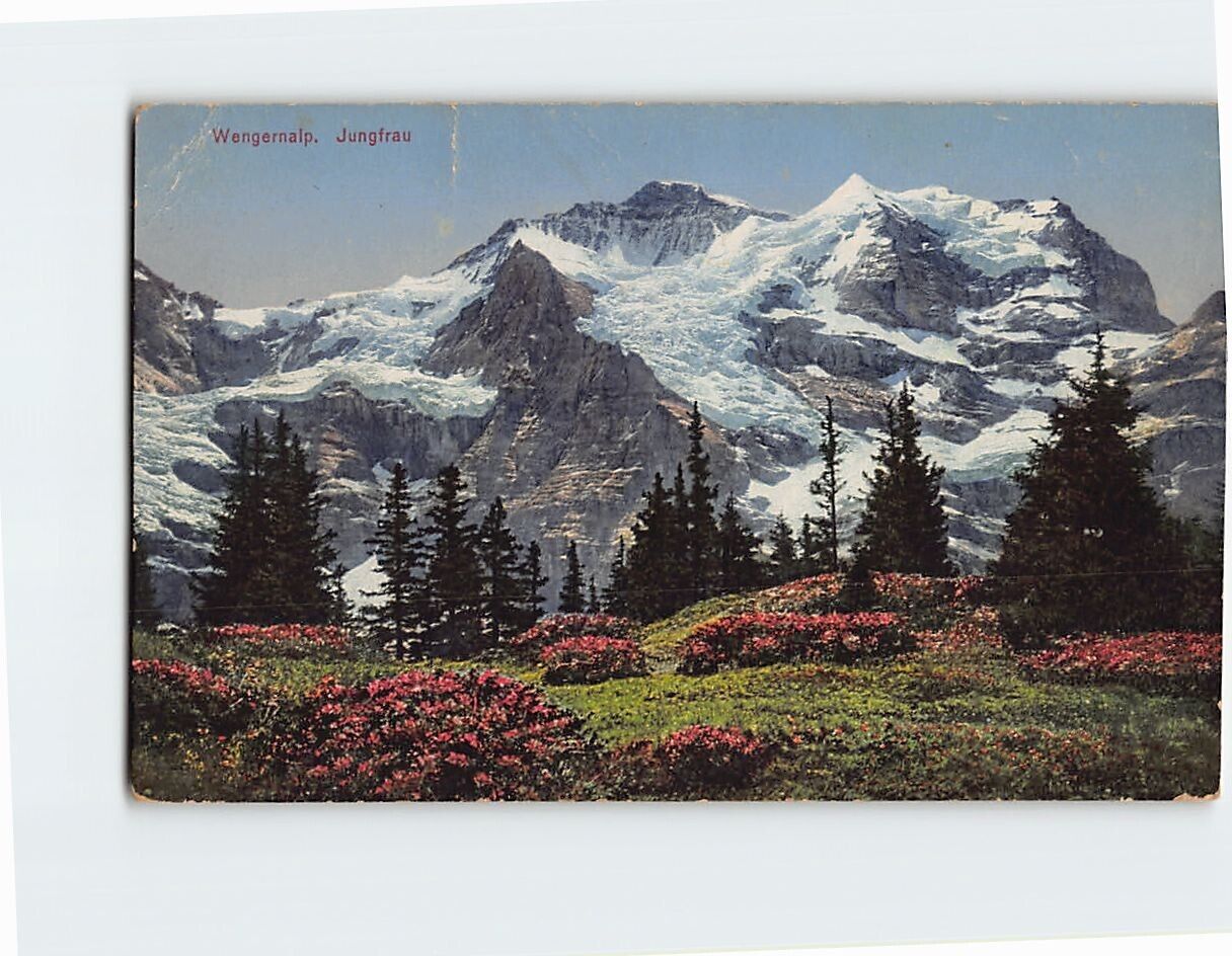 Postcard Jungfrau, Wengernalp, Lauterbrunnen, Switzerland