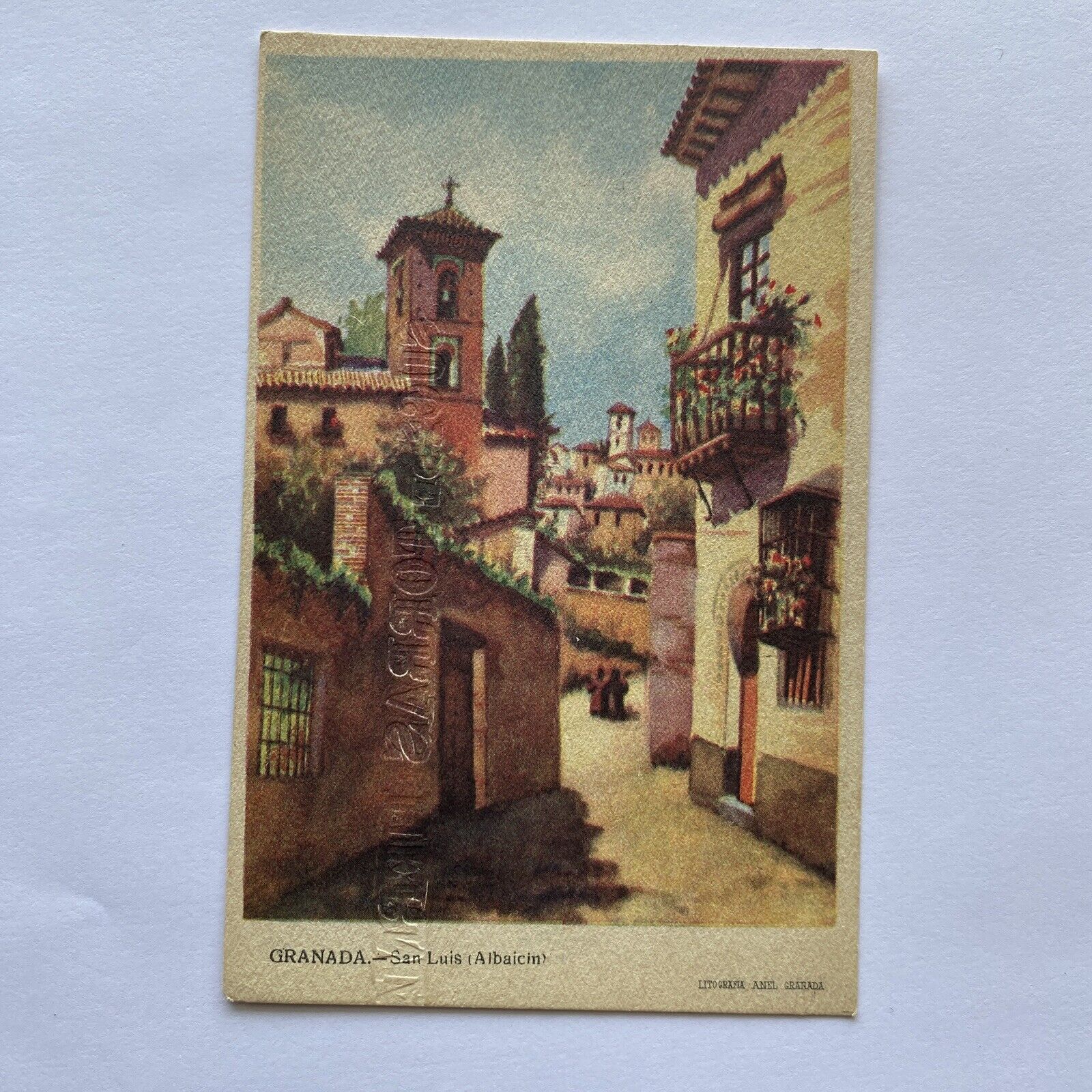 Granada Spain San Luis Albaicin Postcard UNP VTG 