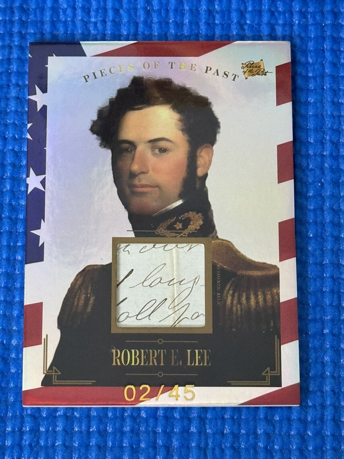Robert E. Lee 2023 Pieces Of The Past Historical Premium Handwritten Flag Relic