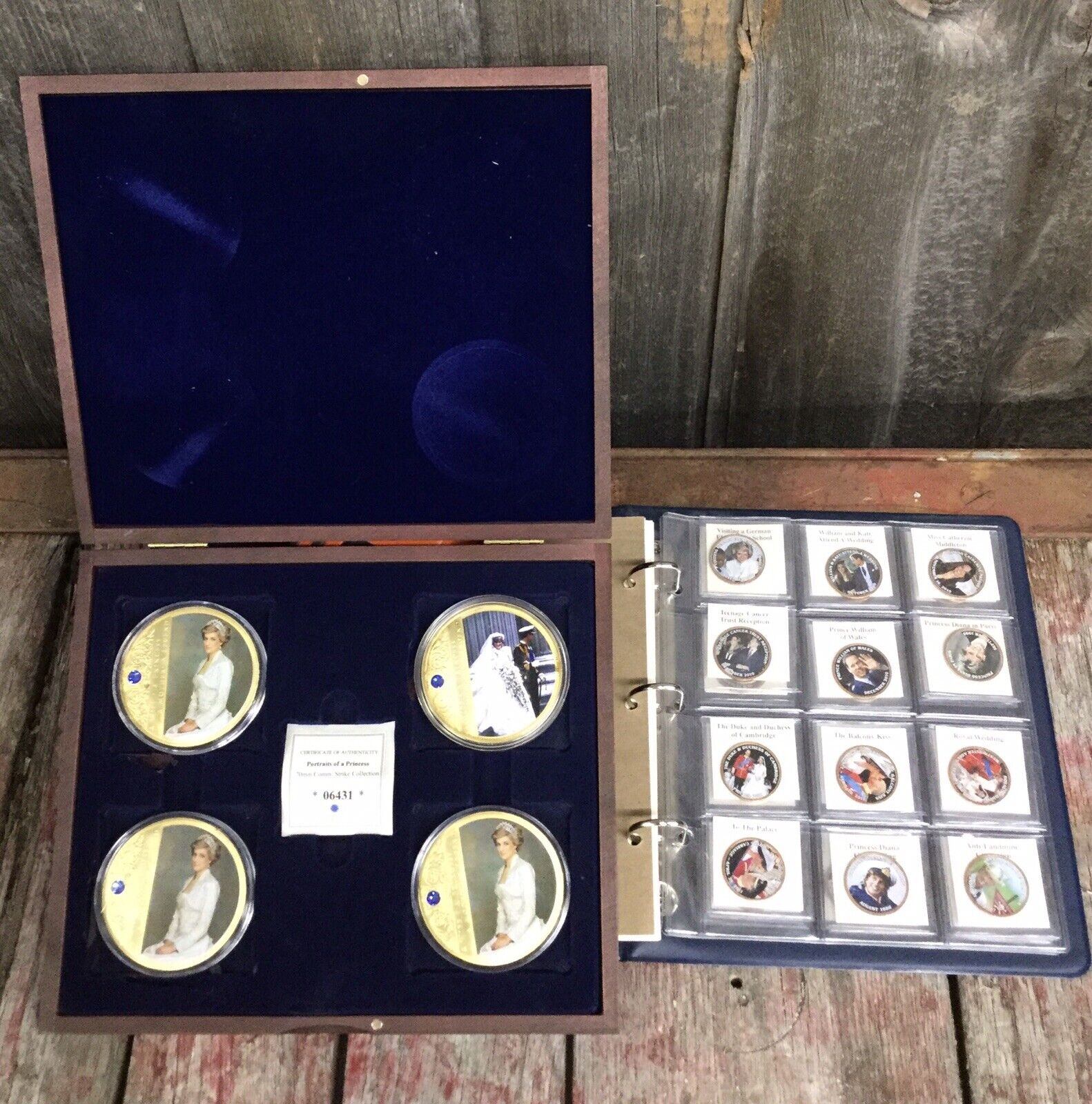 Vintage Princess Diana Royal Family 70mm Comm Strike Coin Collection 06431 LOT