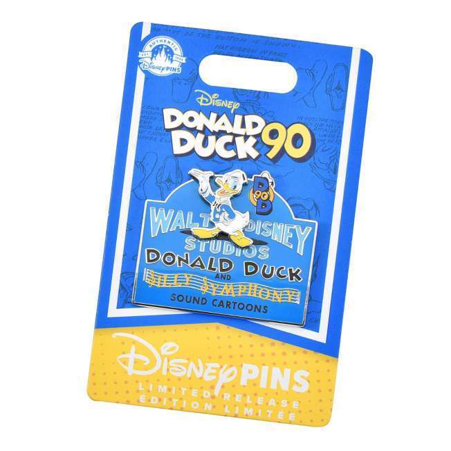 PSL Donald Pin Badge DONALD DUCK BIRTHDAY 90th anniversary Disney Store Japan 
