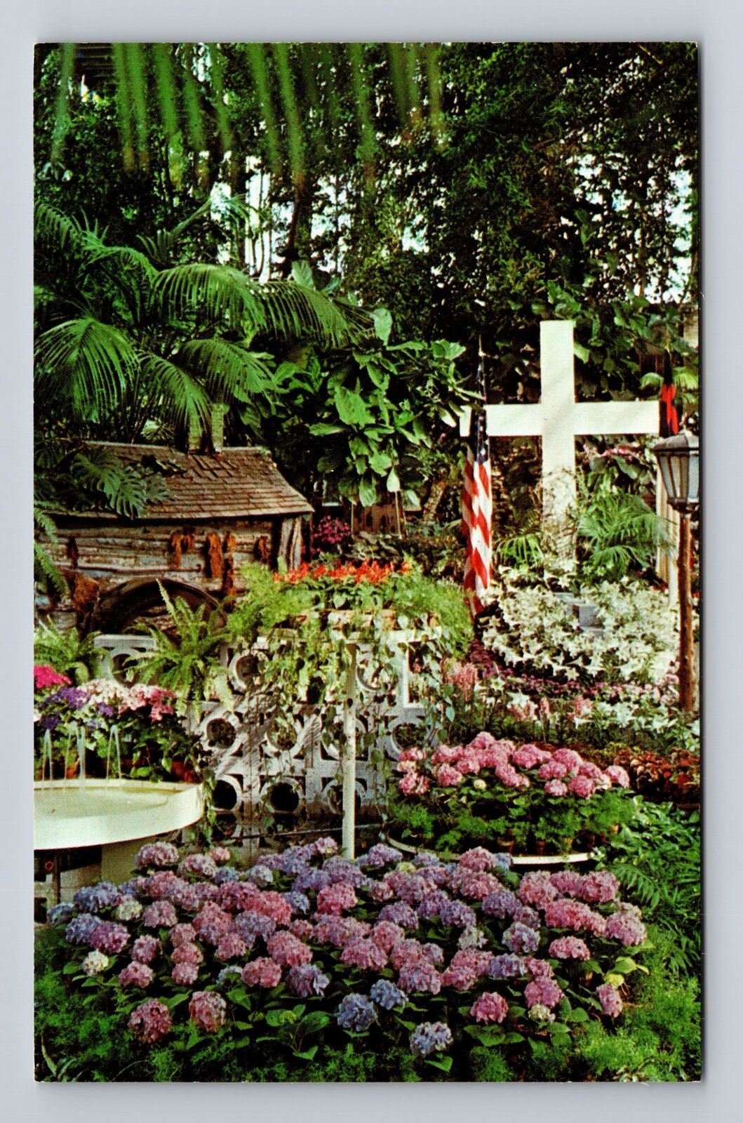 St Louis MO-Missouri, Forest Park, Jewel Box, Easter Display Vintage Postcard