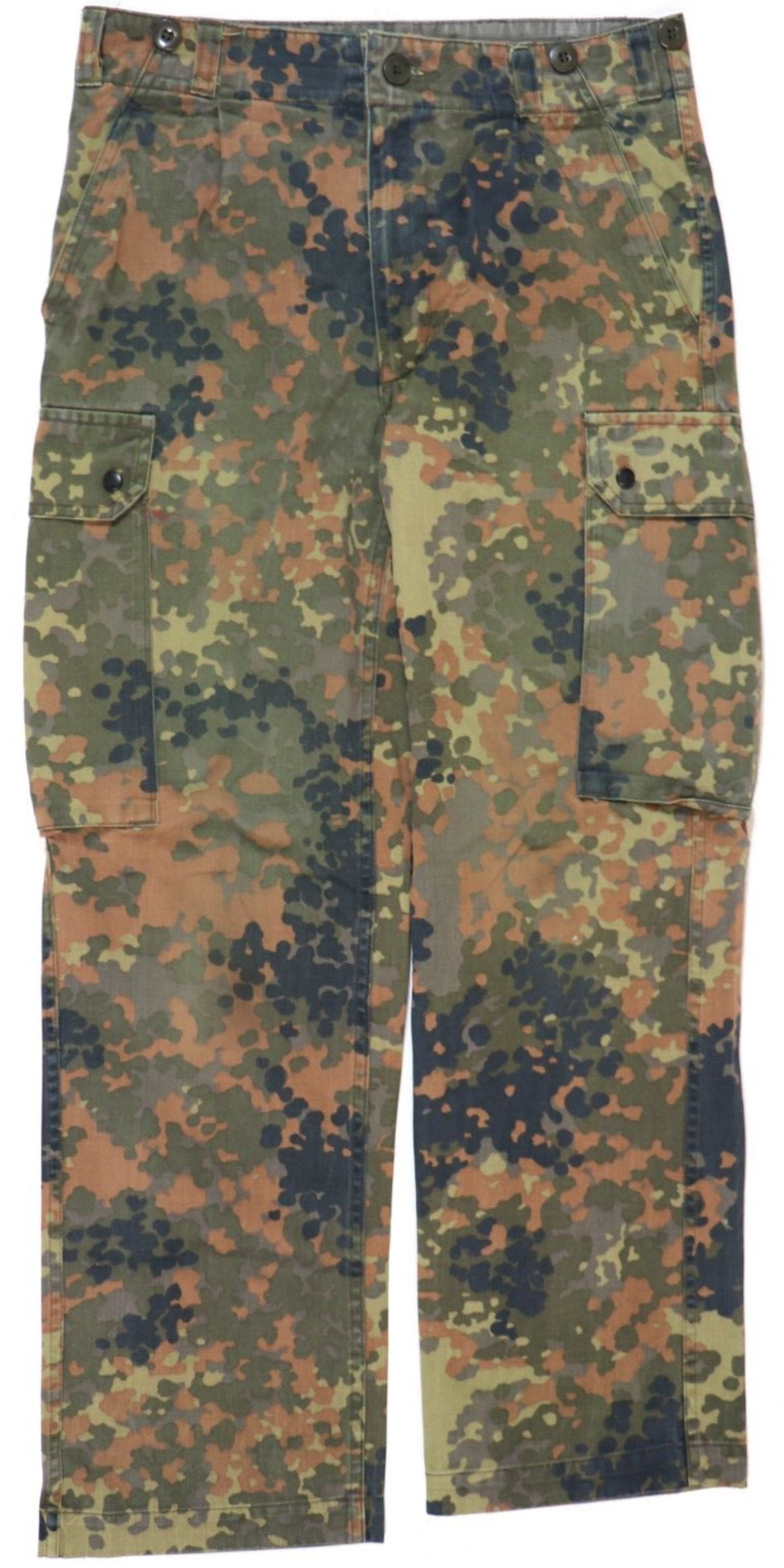 Large Long (Gr13) German Bundeswehr Flecktarn Military Pants Trousers Camo Army