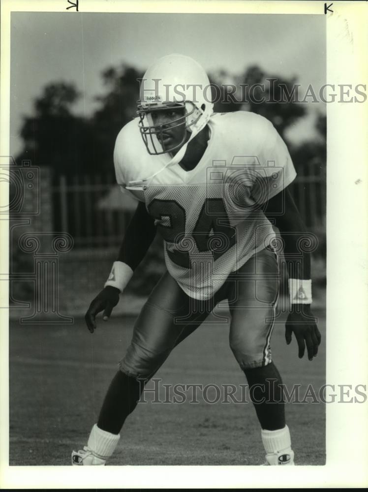 1991 Press Photo Steve Jackson, Houston Oiler Football Rookie - sas11782